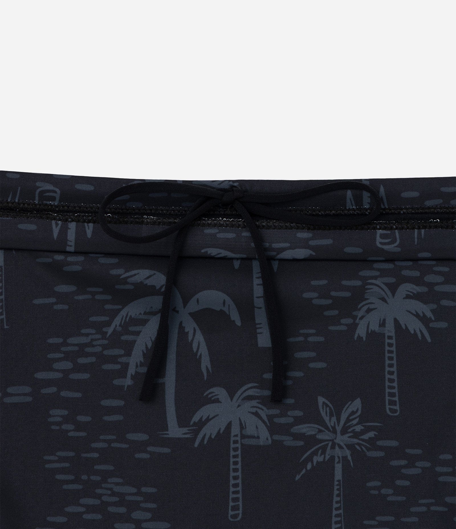 Sunga Boxer em Microfibra com Estampa Coqueiro Sublimada Preto 4