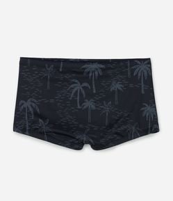 Sunga Boxer em Microfibra com Estampa Coqueiro Sublimada