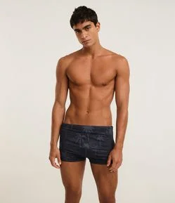 Sunga Boxer em Microfibra com Estampa Coqueiro Sublimada