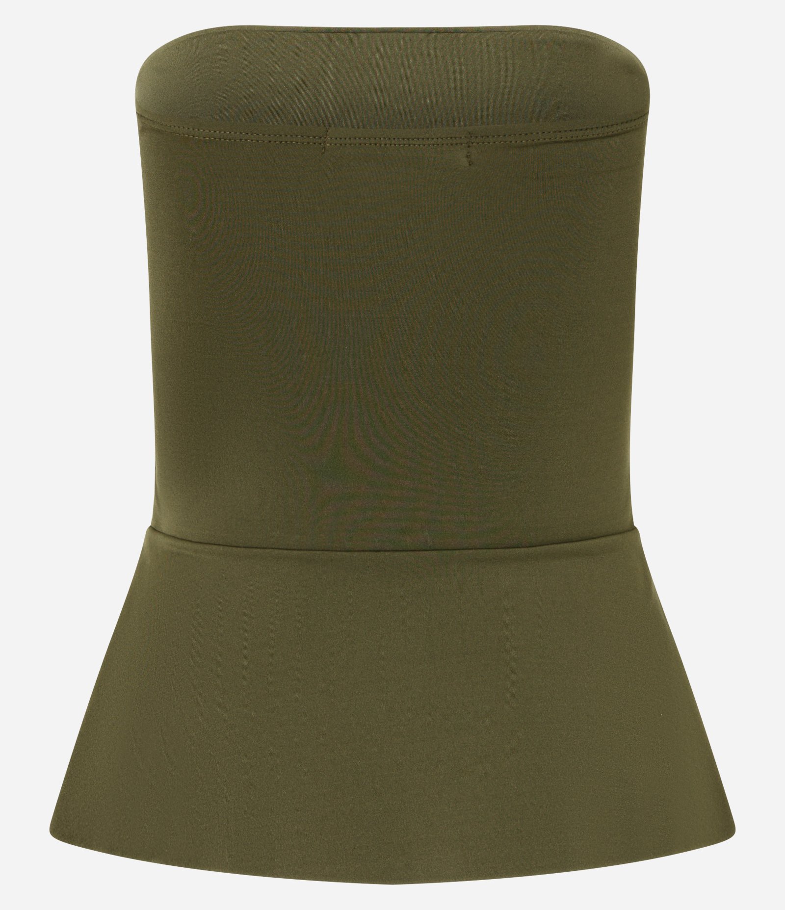 Blusa Sem Manga com Decote Coração e Babados Verde 2