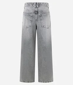 Calça Loose em Jeans com Cintura Baixa