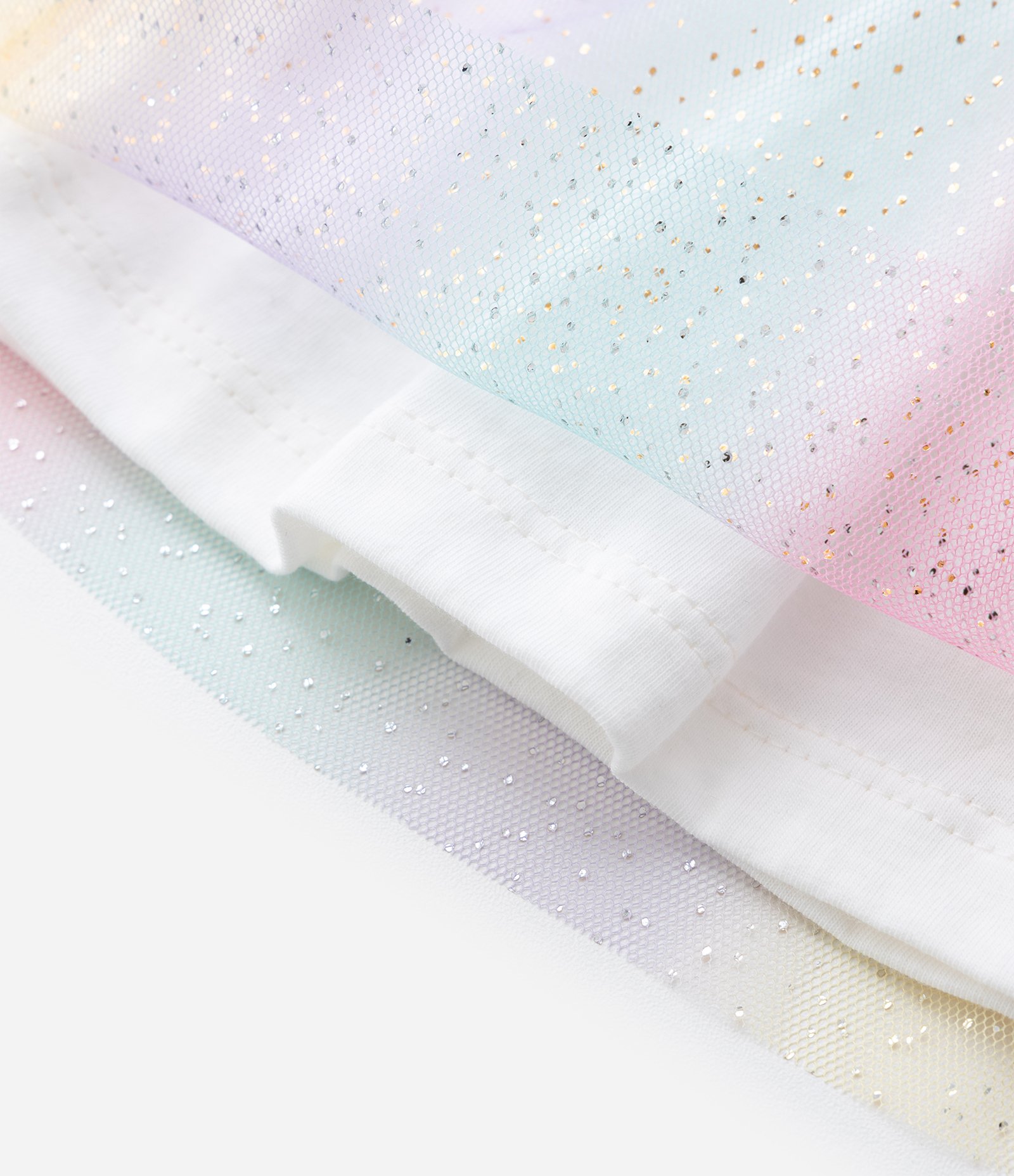 Vestido Infantil Sem Manga com Tule e Unicórnio – Tam 1 a 5/6 Anos Branco 6