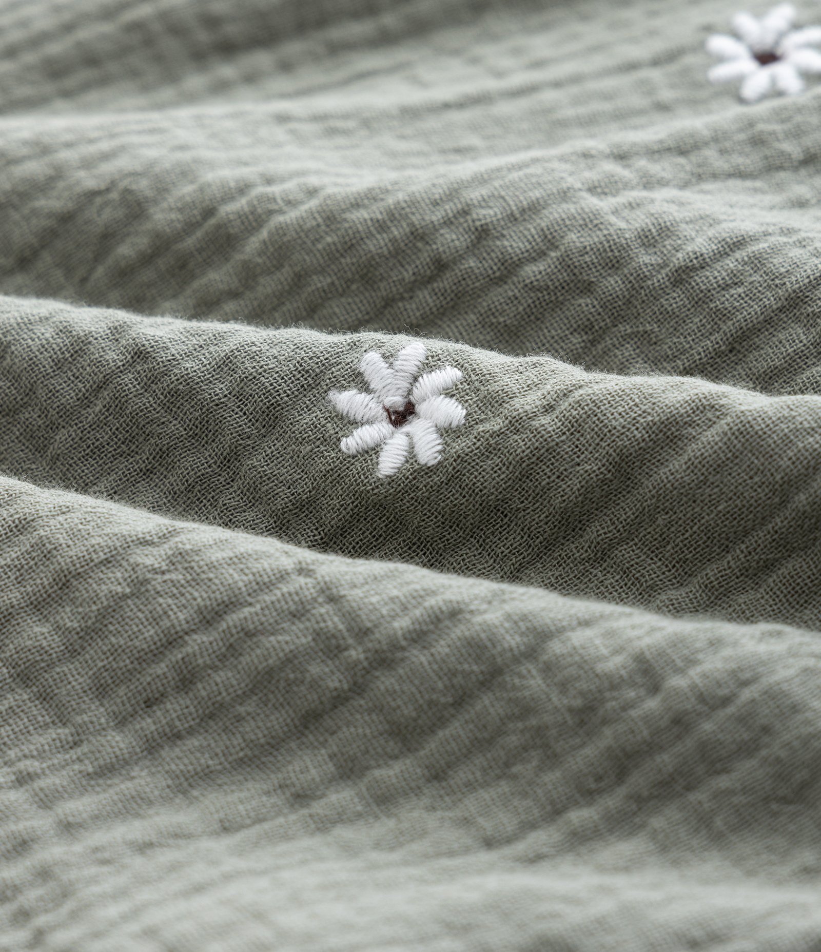 Conjunto Infantil de Blusa e Calça com Estampa de Florzinhas - Tam 1 a 4 Anos Verde 8