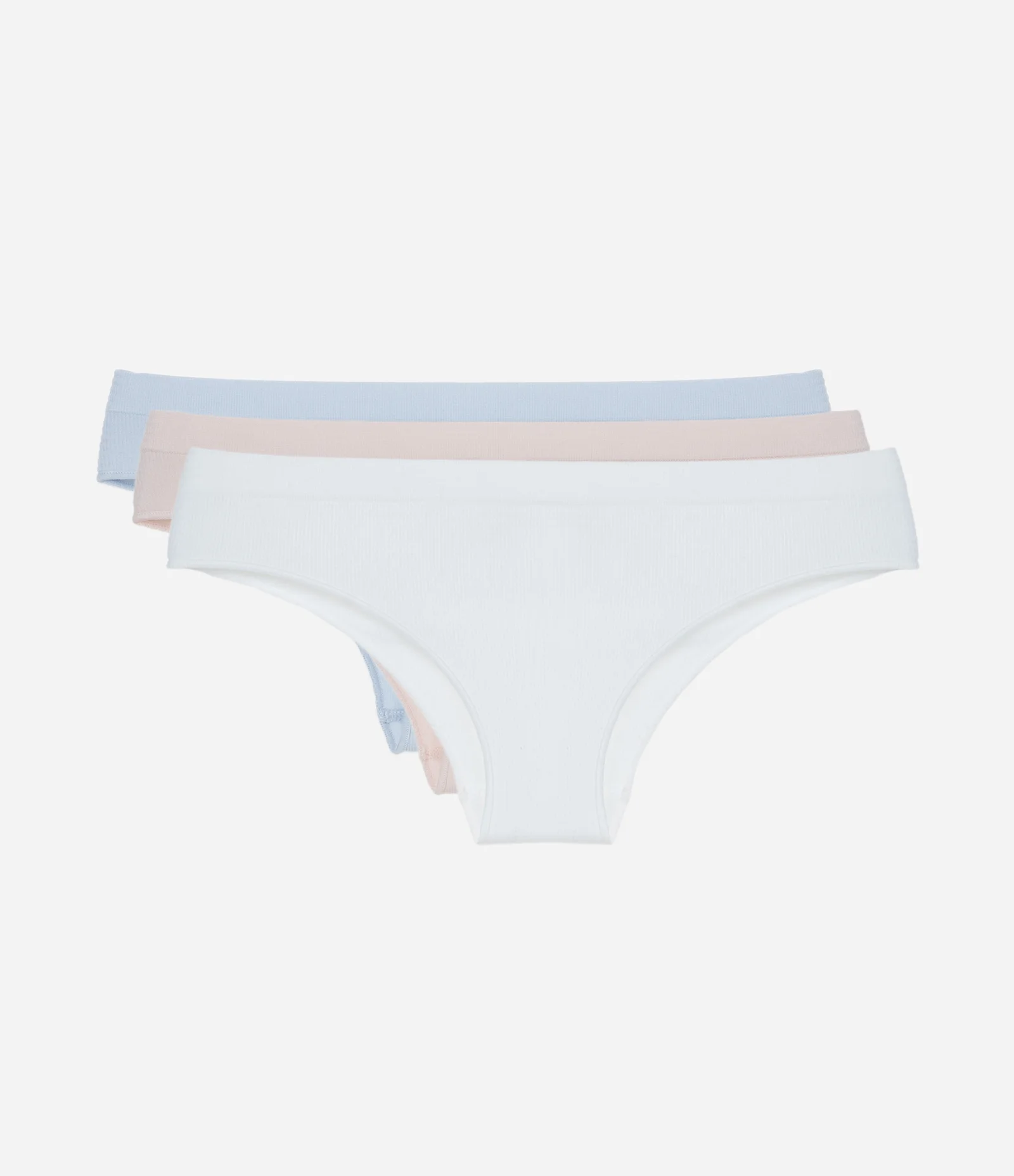 Kit 03 Calcinhas Biquini Fio Sem Costura Multicores 1