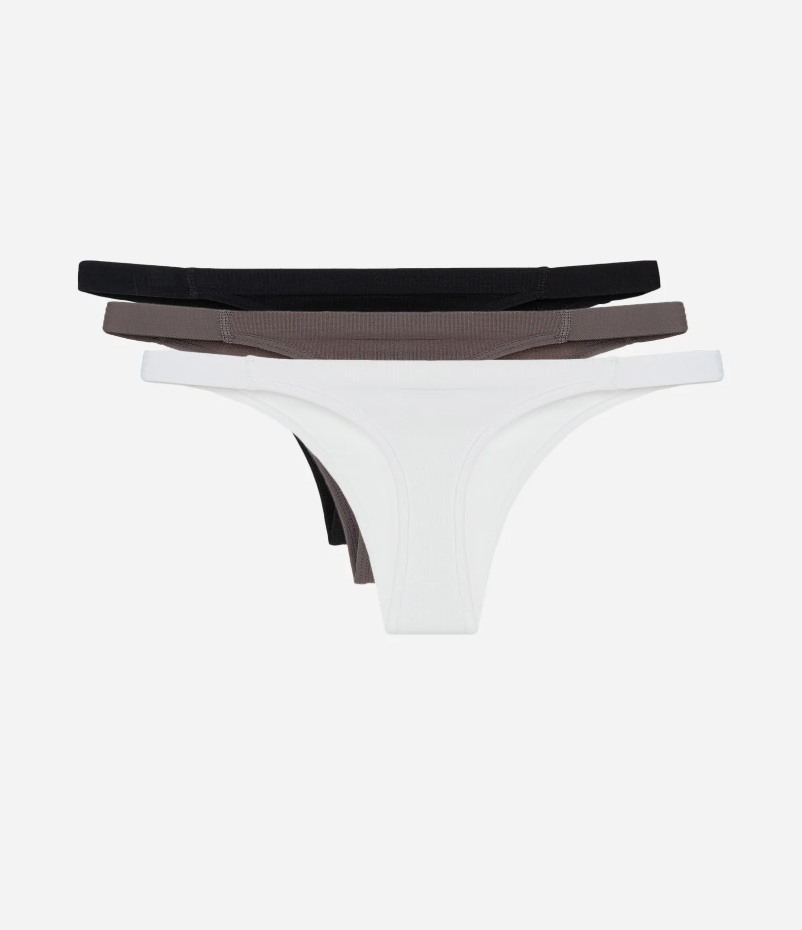 Kit 03 Calcinhas String Fio em Poliamida Sem Costura Branco 2