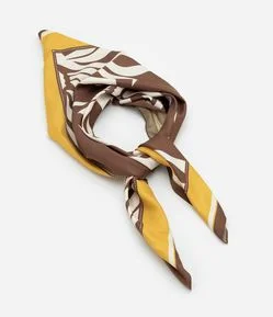 Lenço Quadrado com Estampa Étnica Curve e Plus Size