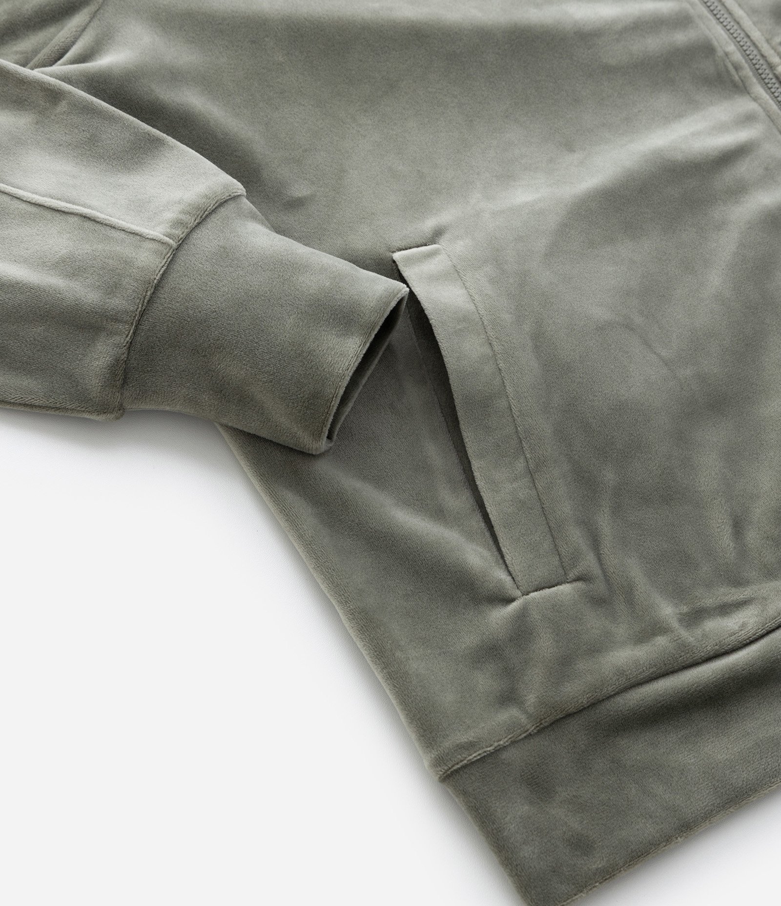 Jaqueta Esportiva em Plush Com Gola Alta Curve & Plus Size Verde 5