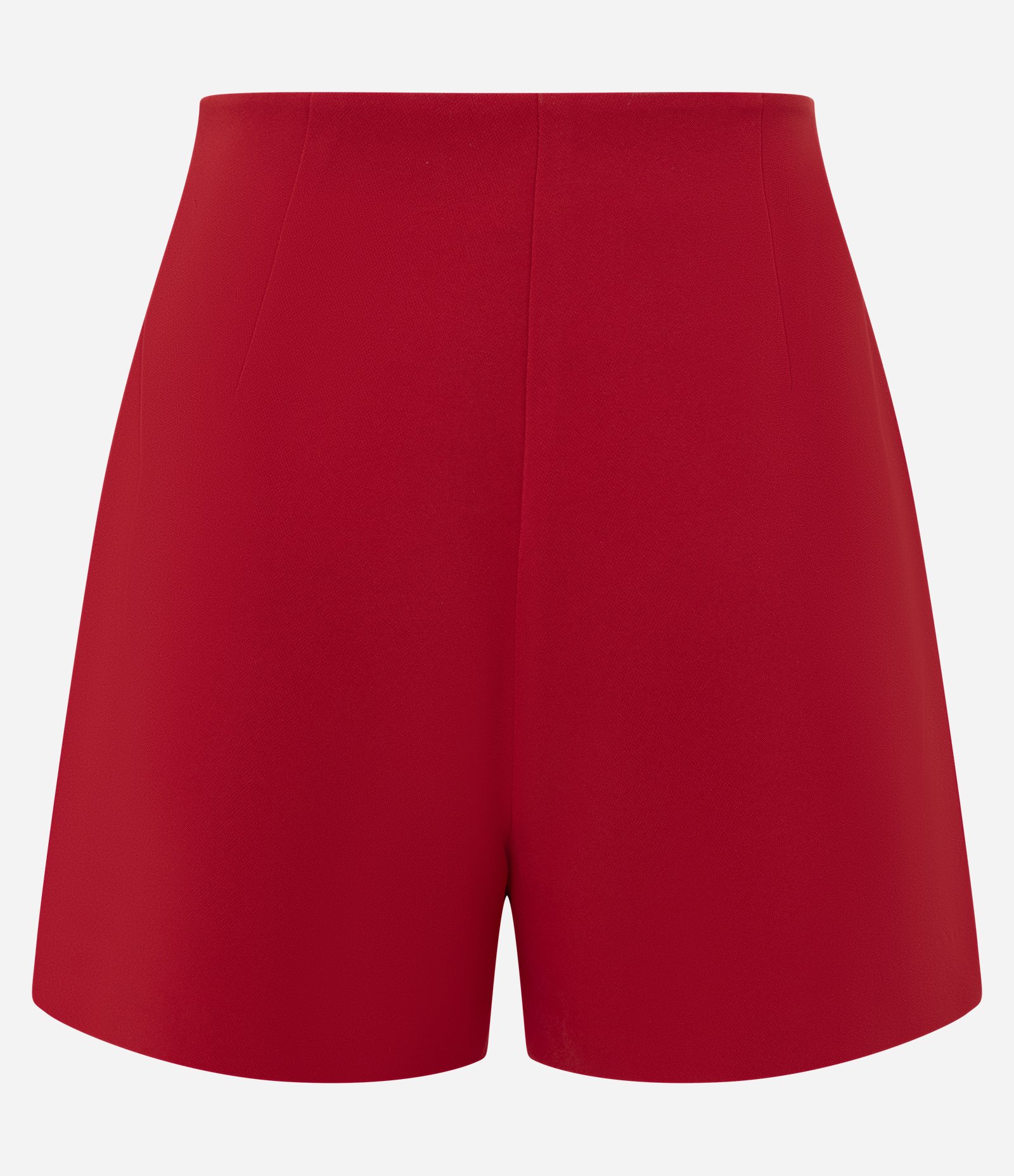 Short Saia Alfaiatado com Pala Transpassada Vermelho 2