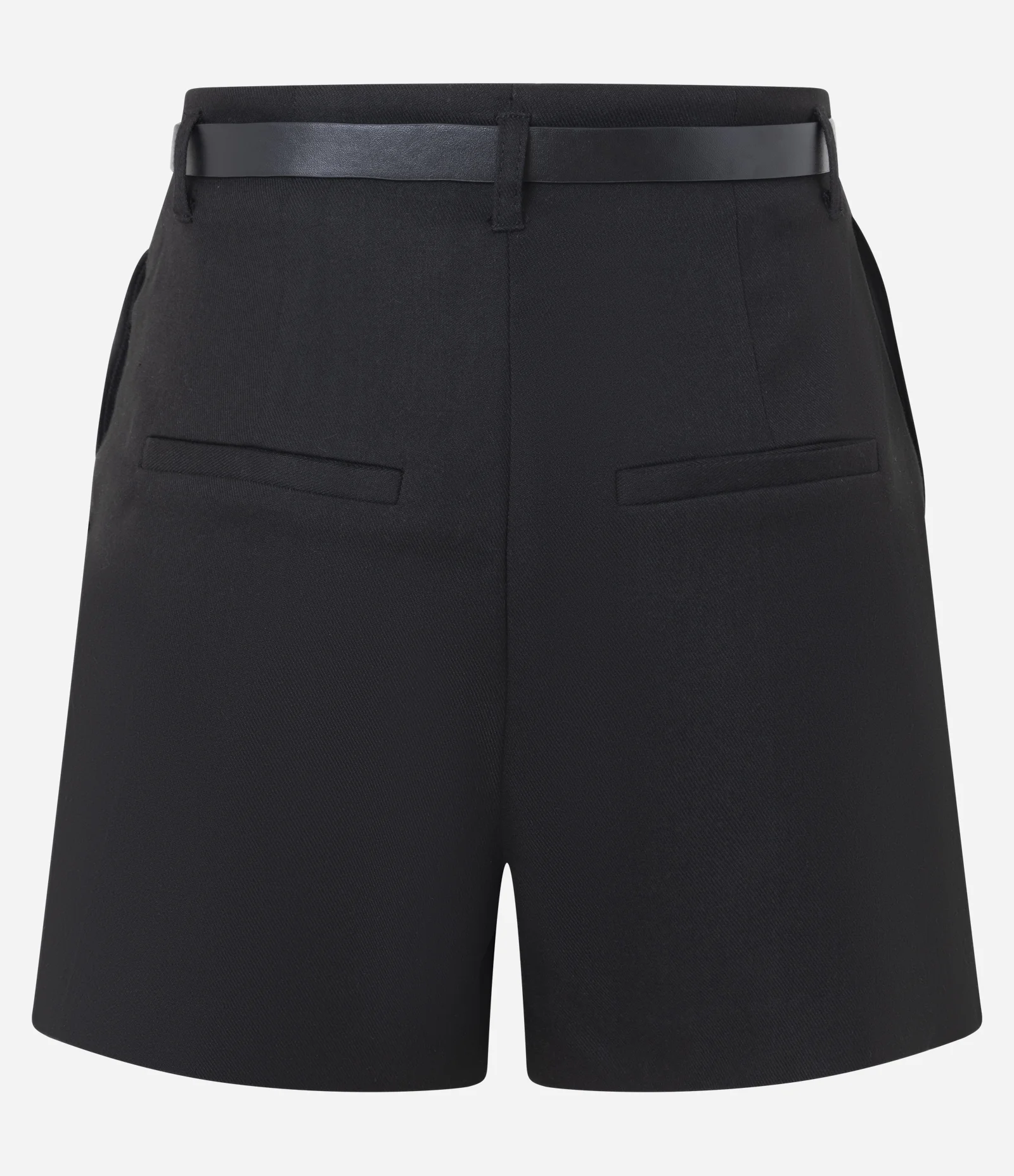 Short Alfaiatado com Cinto em PU Preto 2