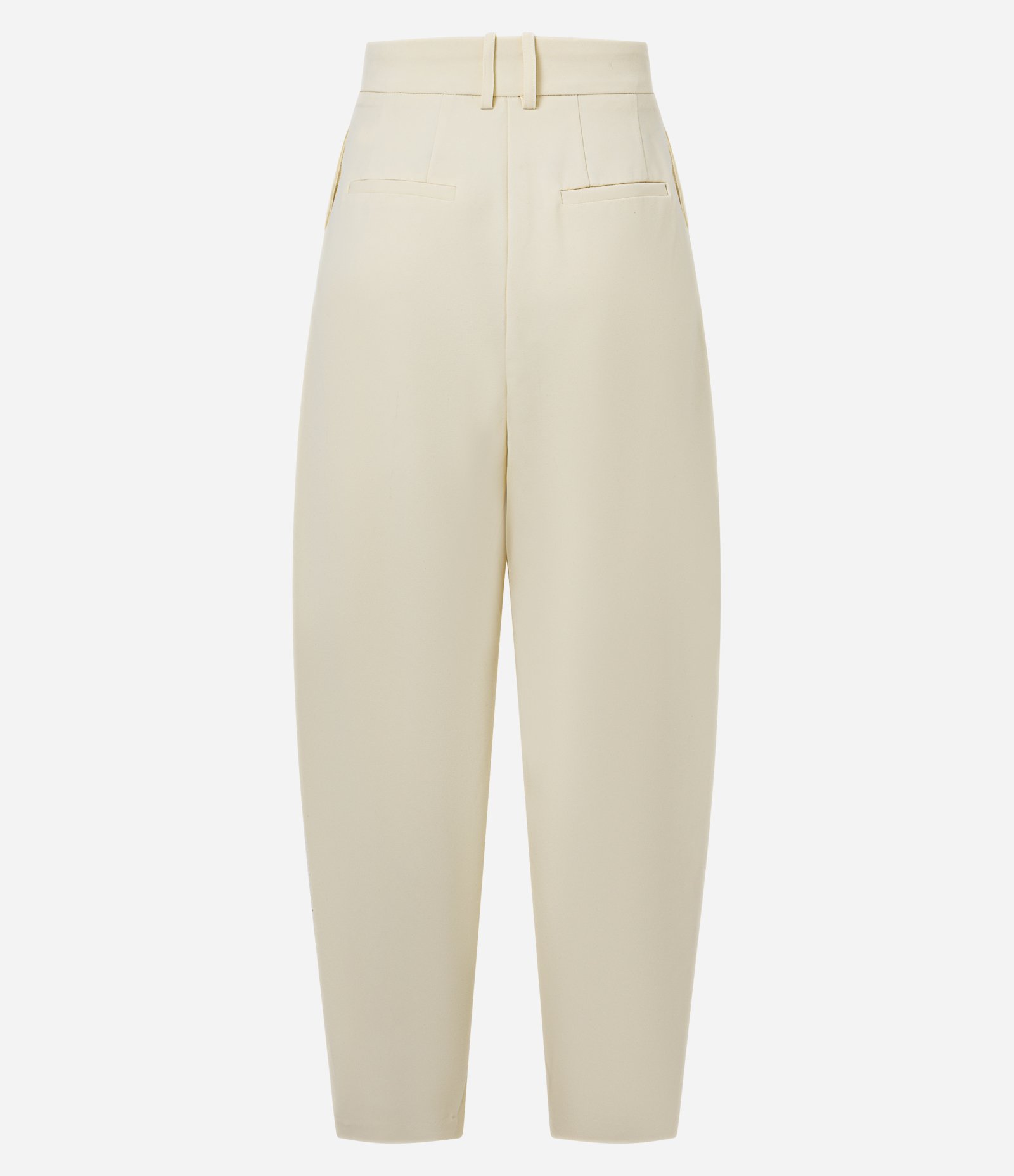 Calça Barrel Alfaiatada com Pregas Frontais Amarelo 6
