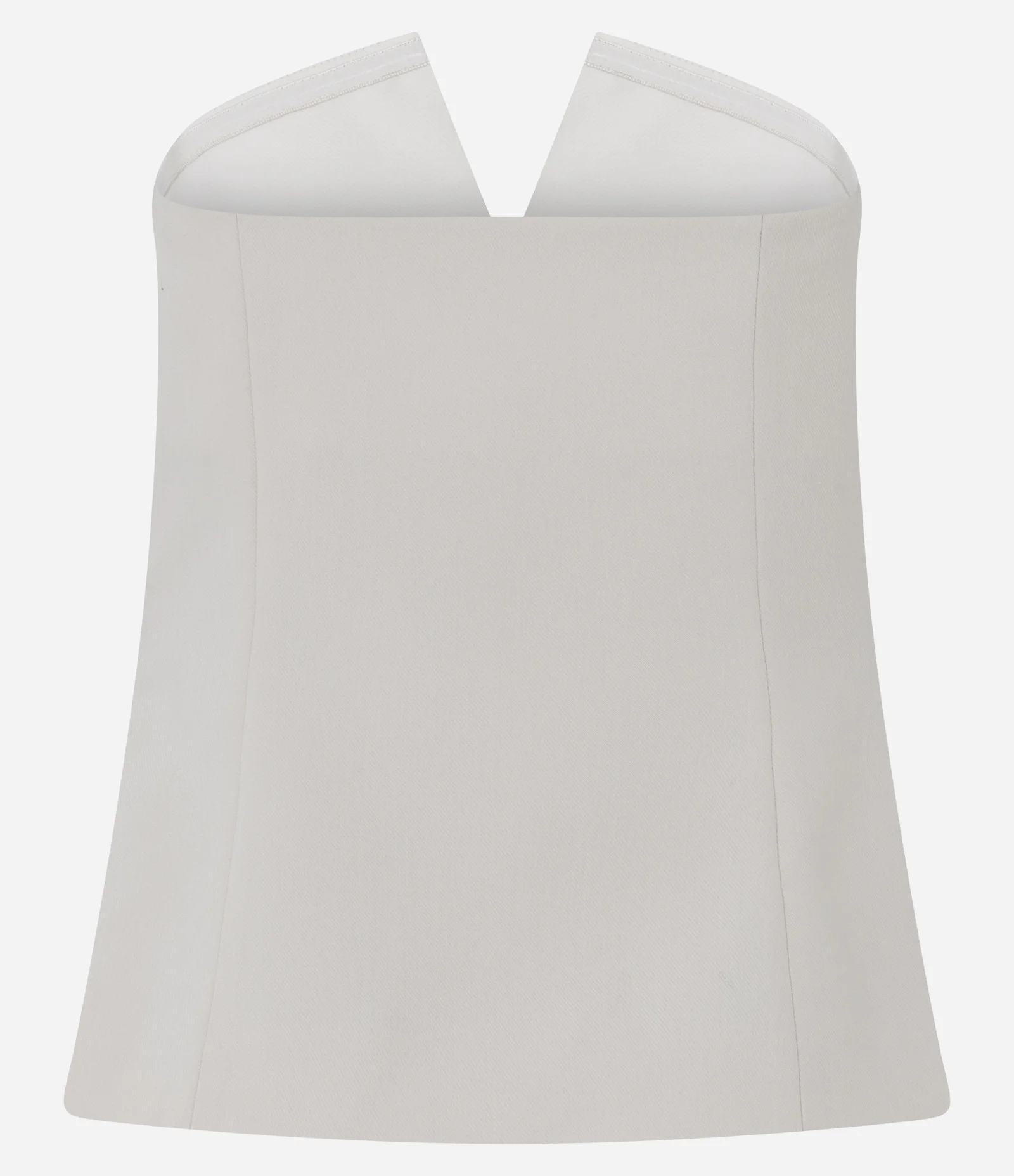 Blusa Tomara Que Caia Alfaiatada com Lapelas Frontais Off White 2