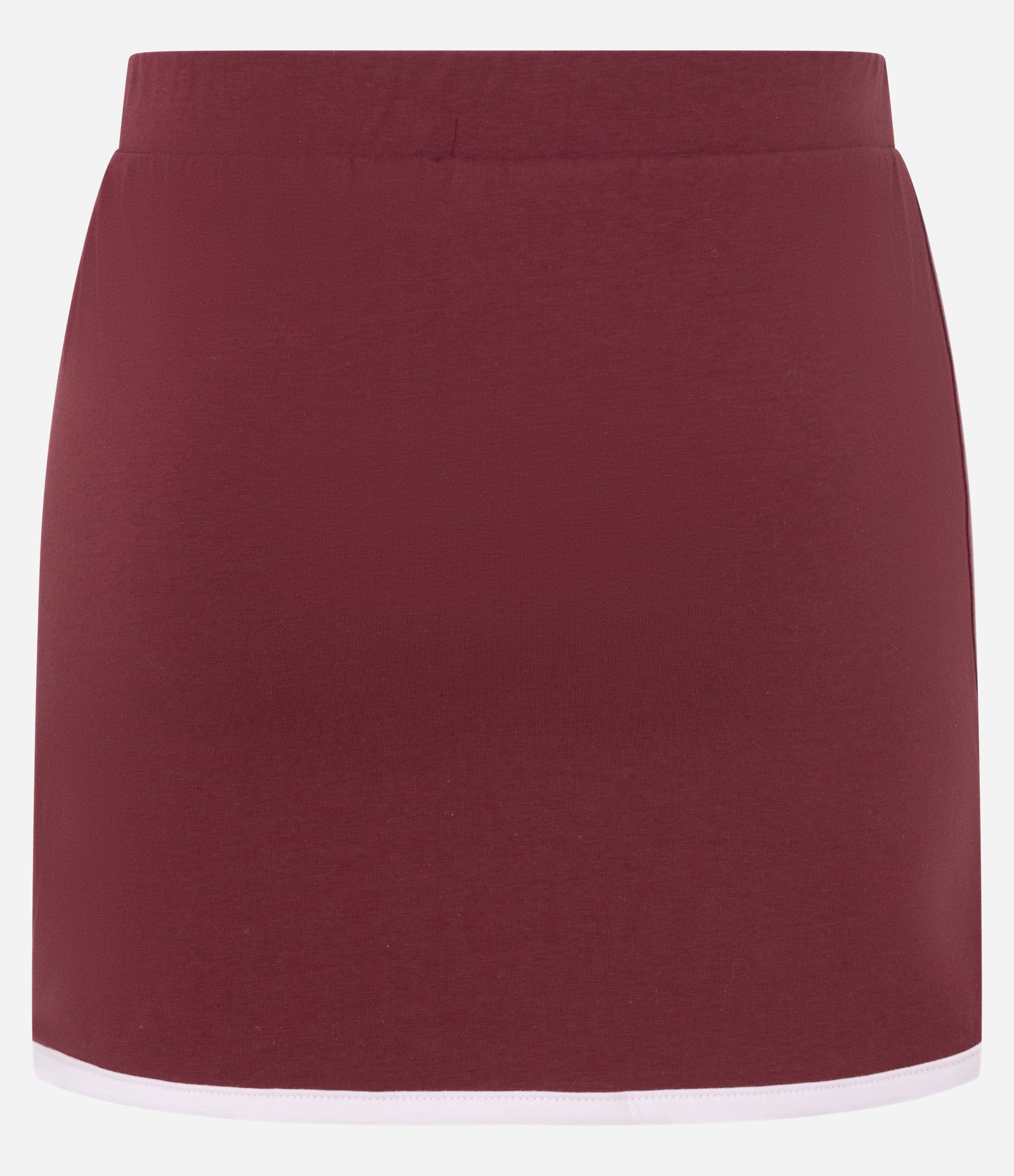 Short Saia Sportcore em Algodão com Viés Contrastante Bordô 6
