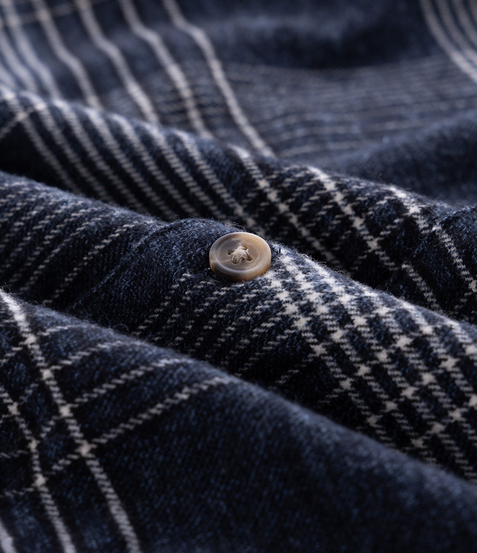 Camisa Regular em Flanela com Estampa Xadrez Azul/Cinza 6