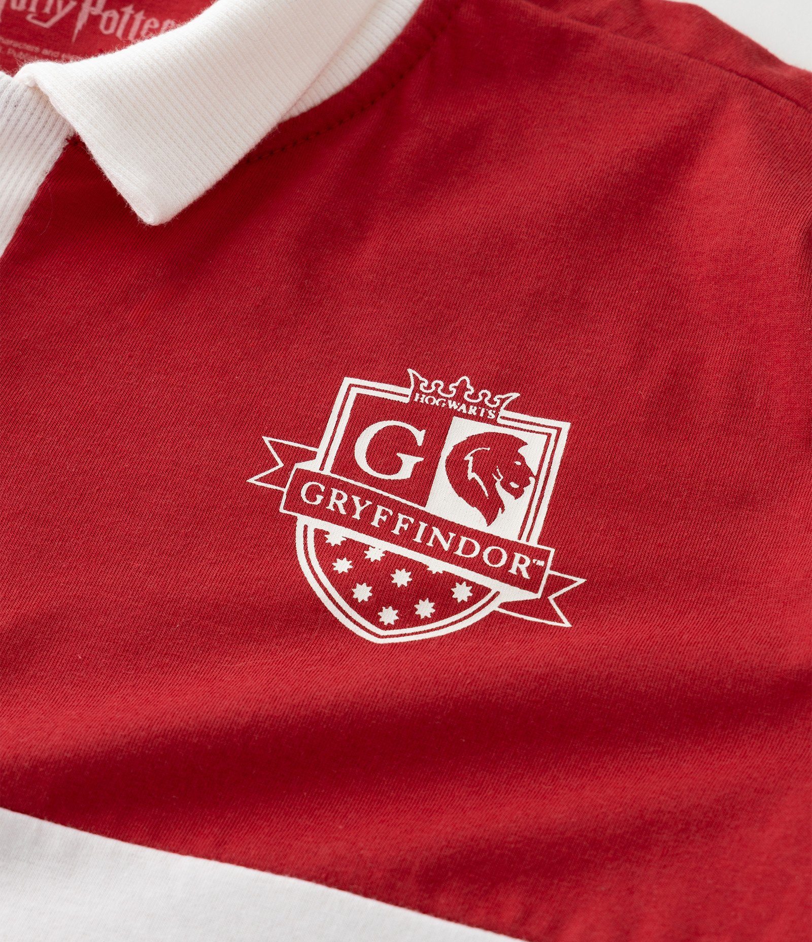 Camiseta Infantil Oversized Harry Potter com Gola Polo – Tam 5 a 14 Anos Vermelho 4