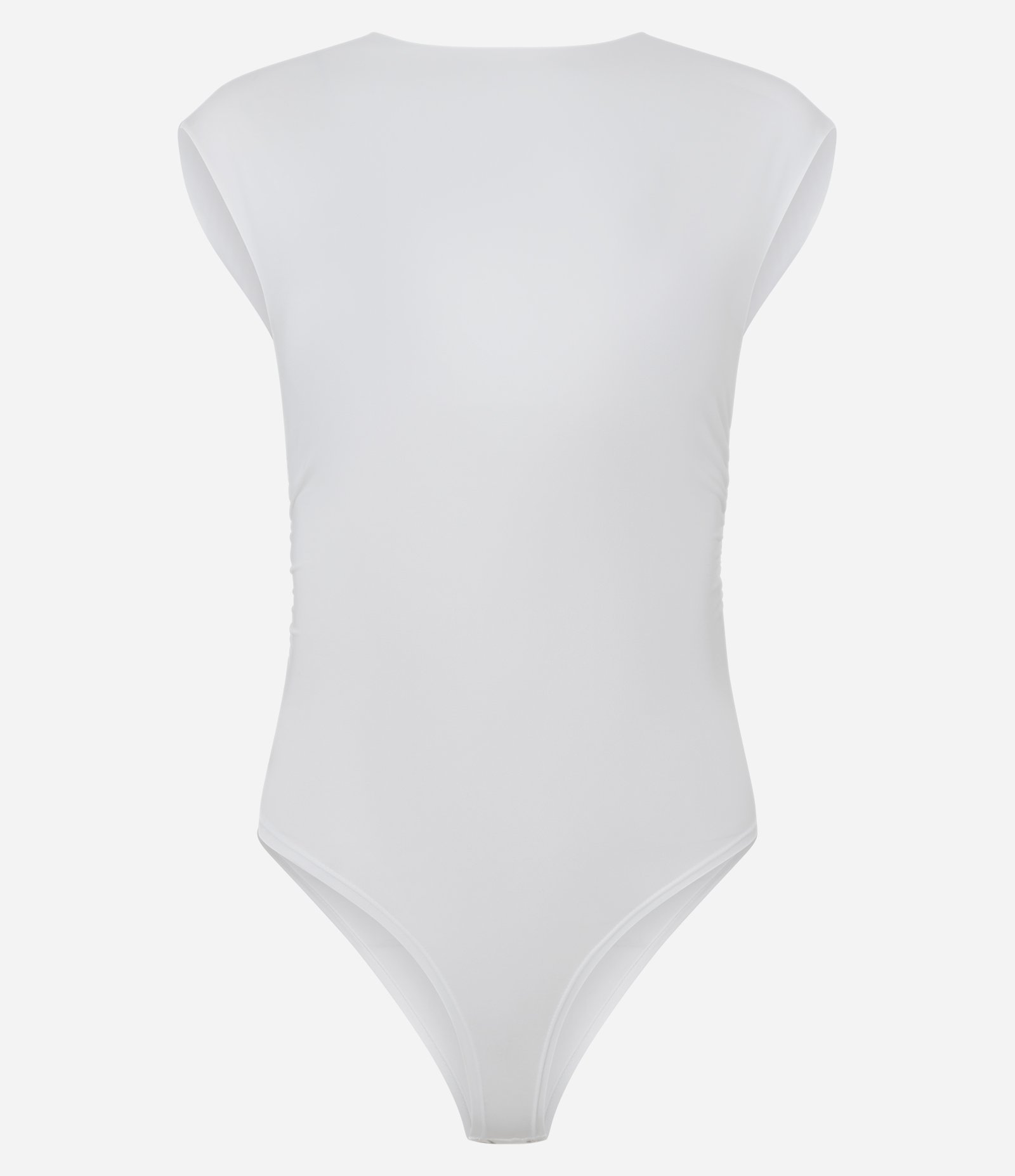 Body Básico em Microfibra com Decote Redondo Branco 1