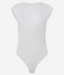 Body Básico em Microfibra com Decote Redondo