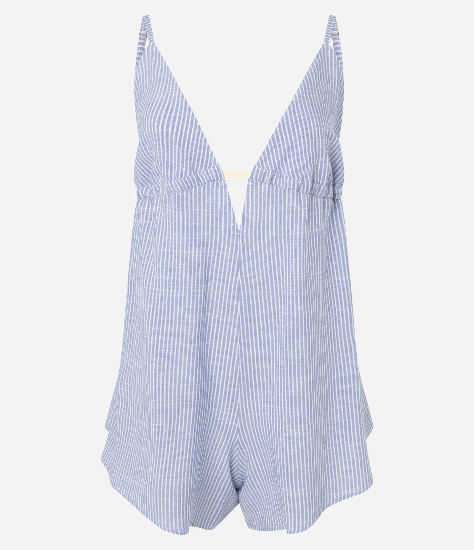 Macaquinho Alças Finas com Estampa Listrada Azul 5