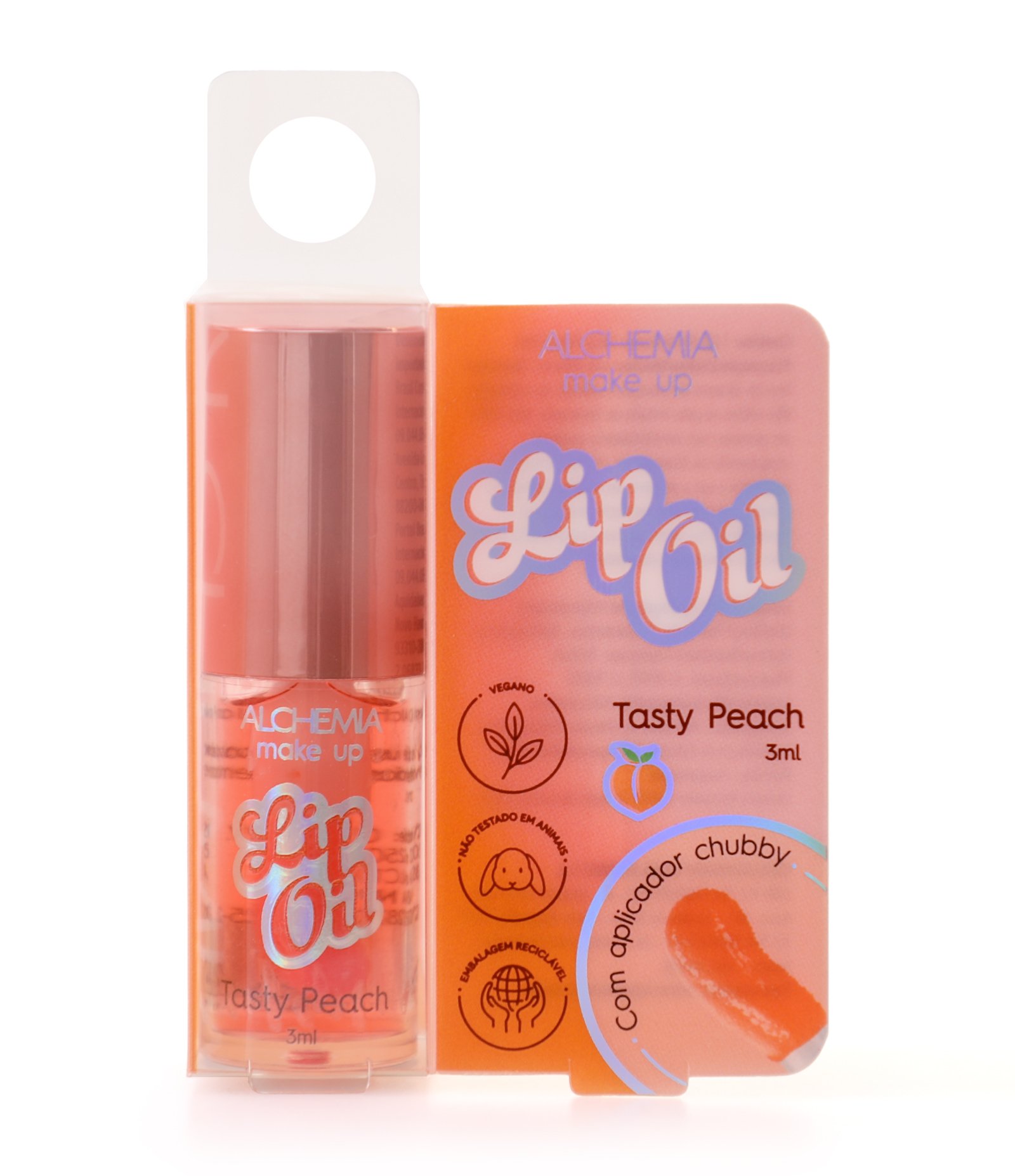 Lip Oil Makeup Tasty Peach Alchemia Rosa 1