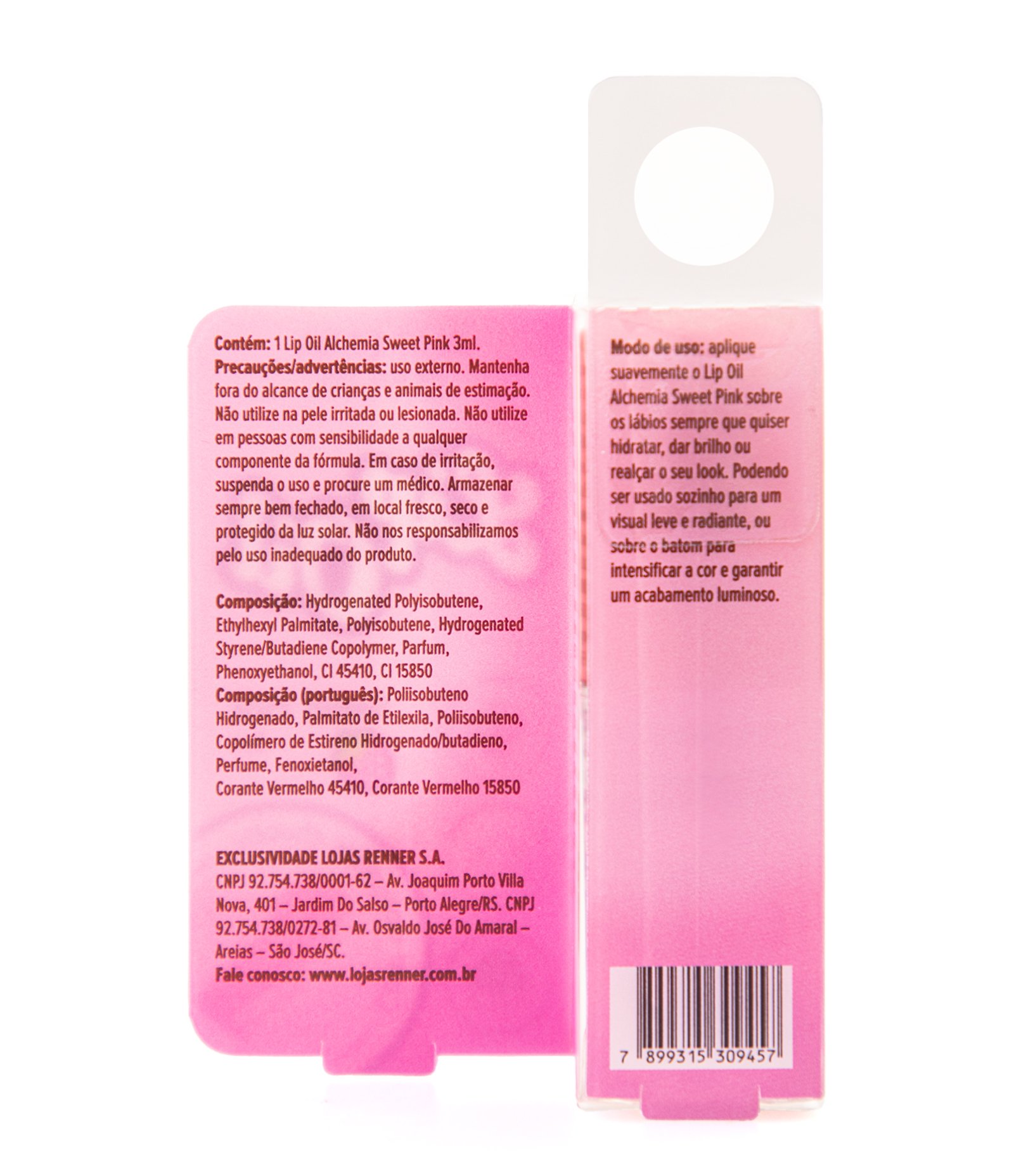 Lip Oil Makeup Sweet Pink Alchemia Rosa 6