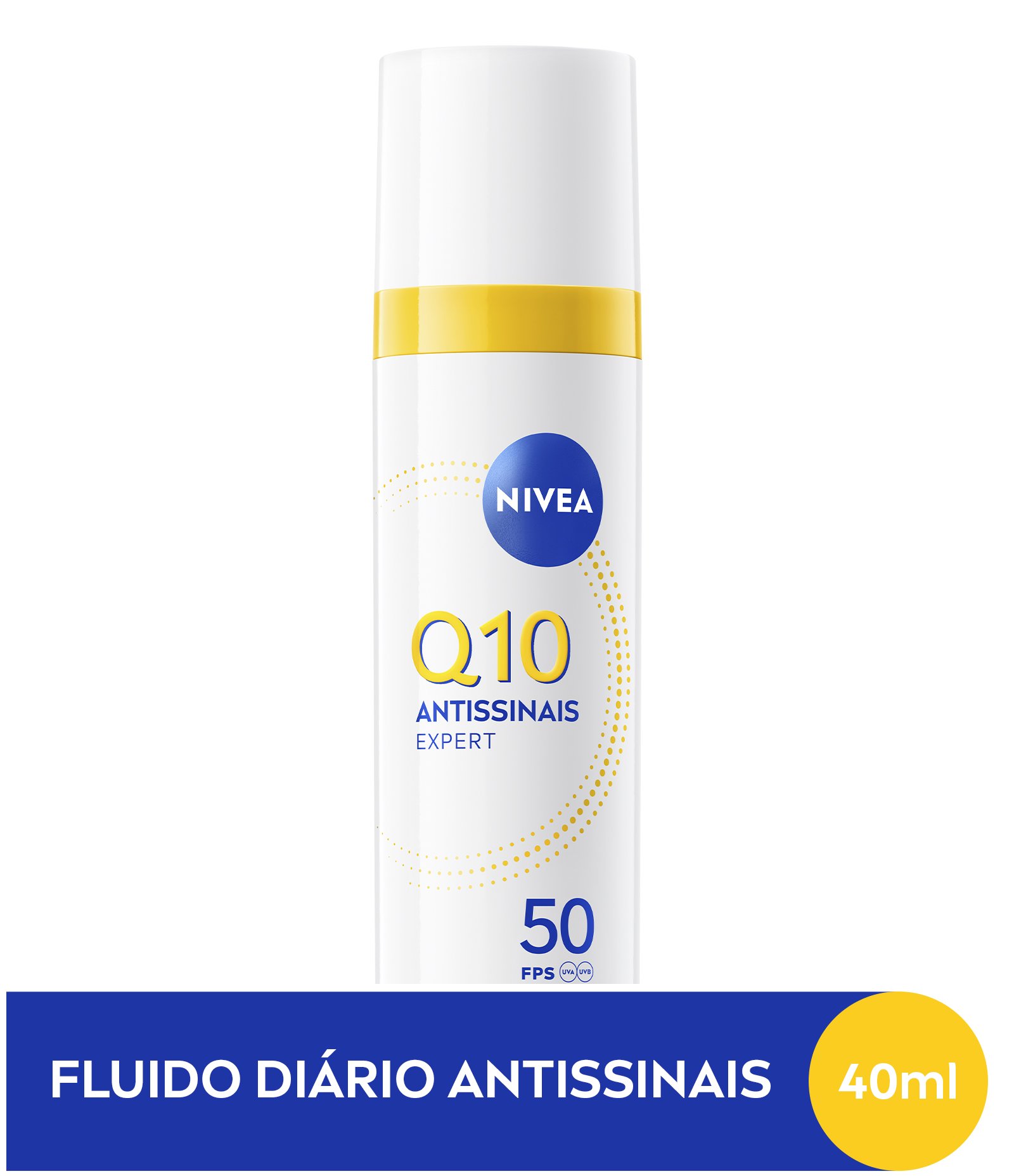 Fluido Facial Diario Antissinais Q10 FPS50 Nivea 40ML 2