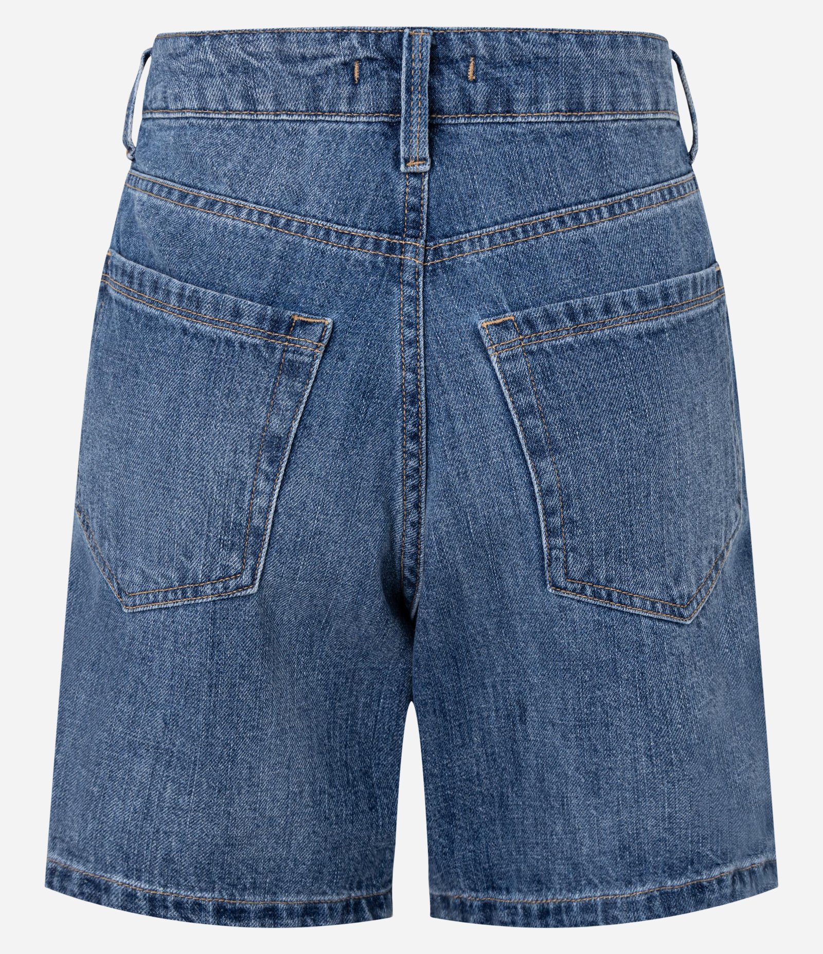 Bermuda em Jeans com Passantes no Cós e Bolsos Médio 6