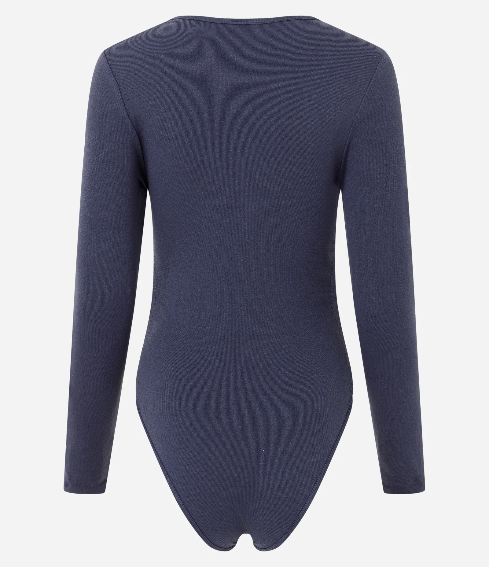 Body Sem Costura em Poliamida com Manga Longa Azul 6