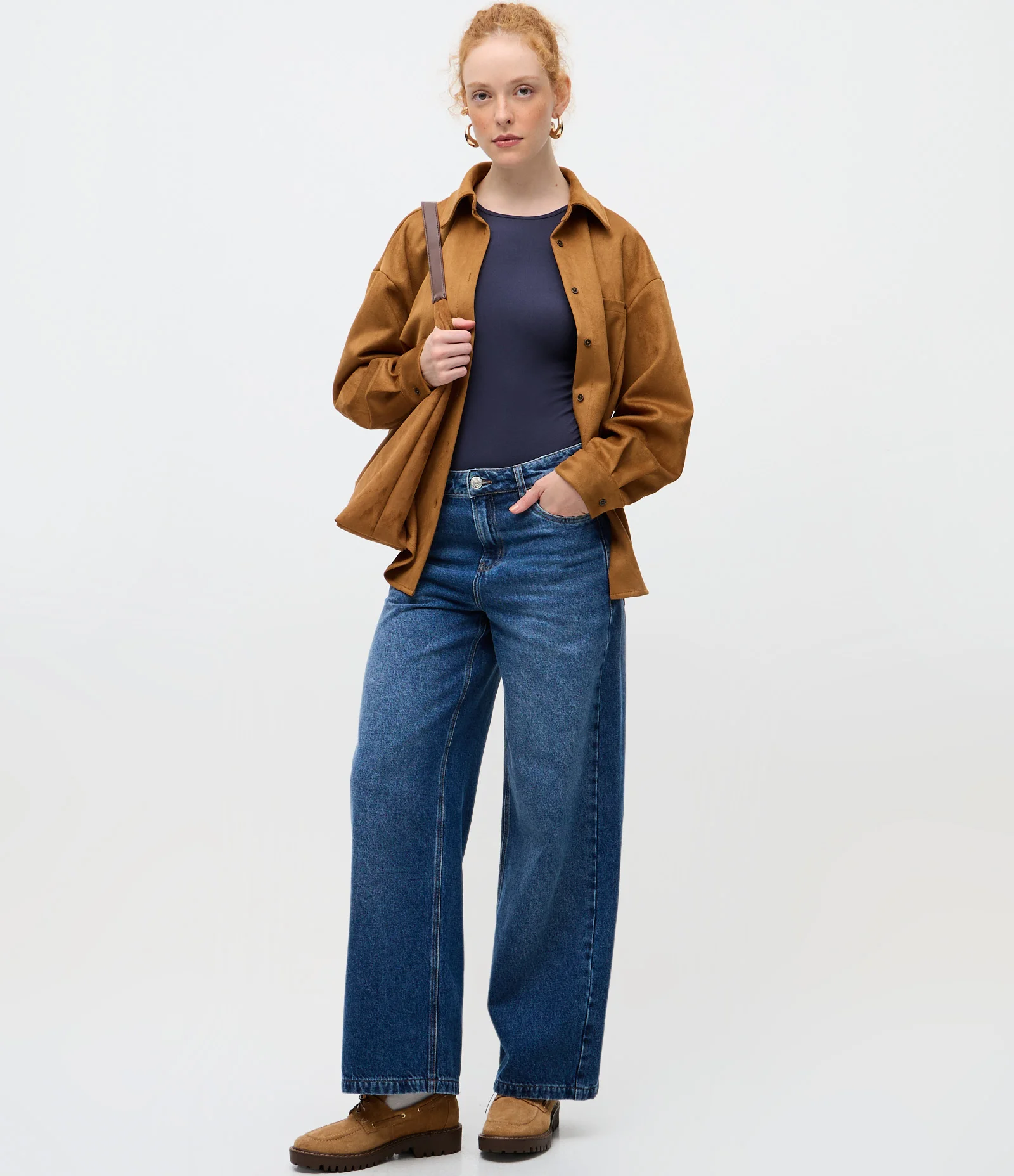 Body Sem Costura em Poliamida com Manga Longa Azul 2