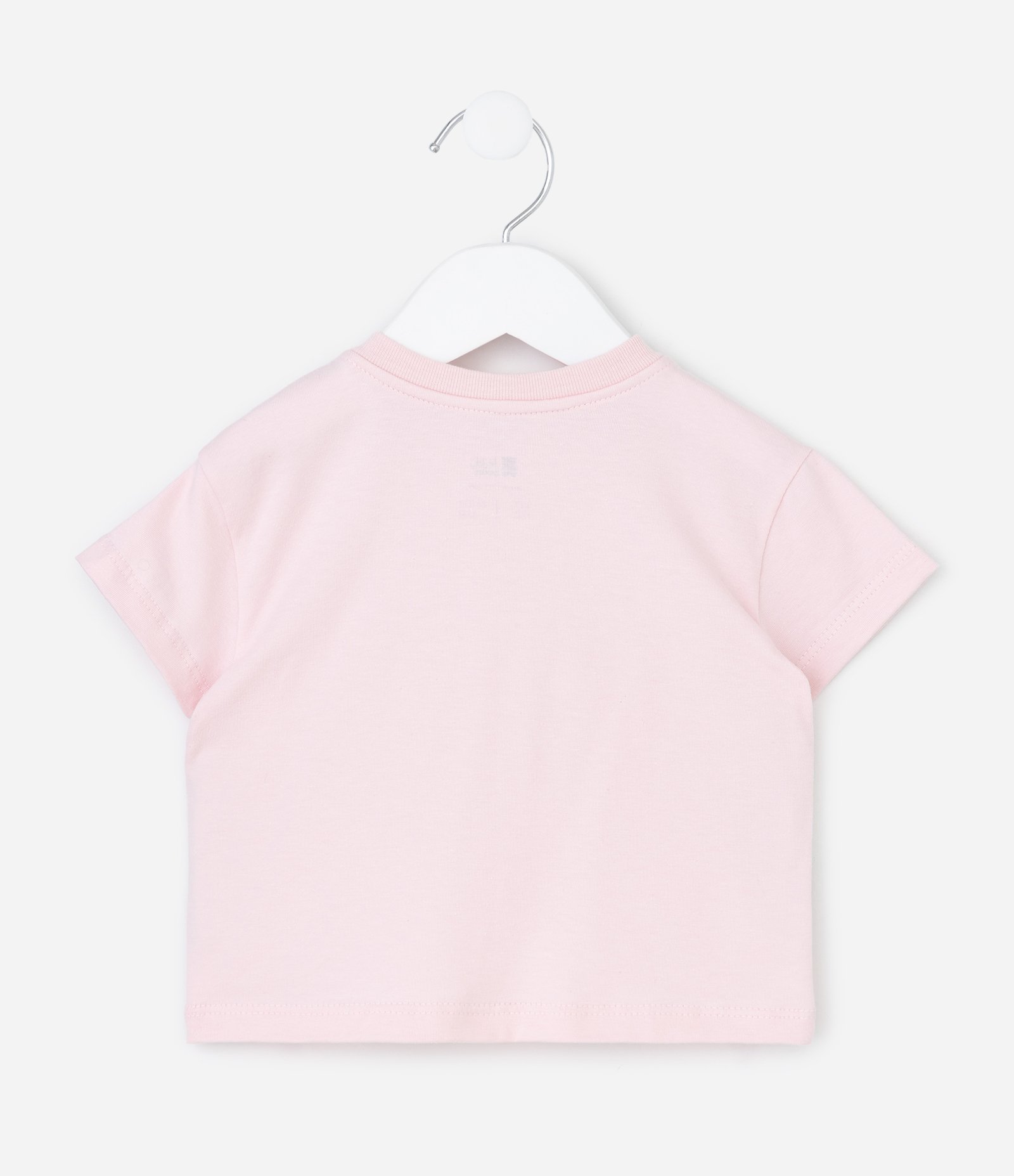 Conjunto Infantil Camiseta com Estampa e Saia de Tule - Tam RN a 18 Meses Rosa 3
