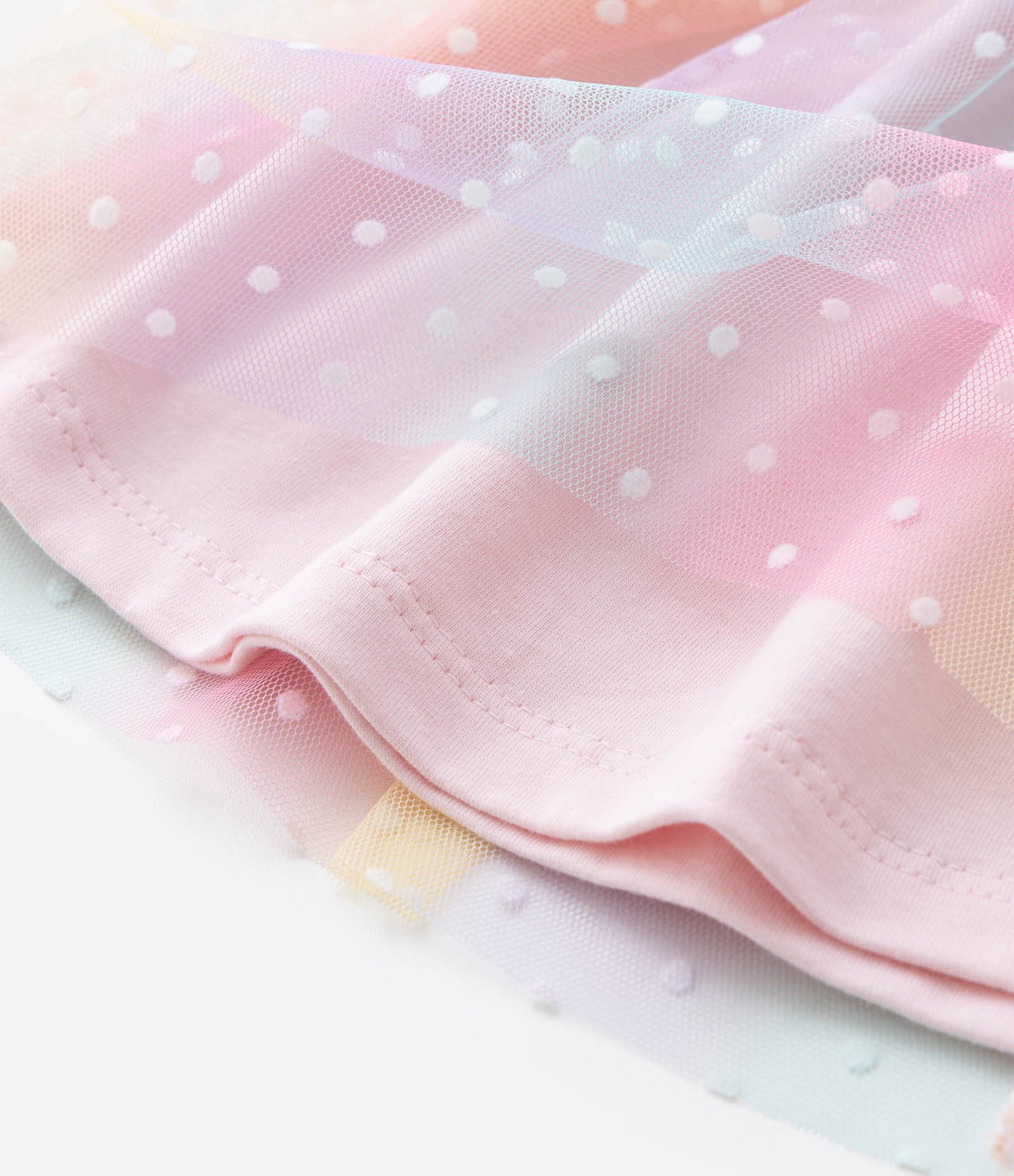 Conjunto Infantil Camiseta com Estampa e Saia de Tule - Tam RN a 18 Meses Rosa 7