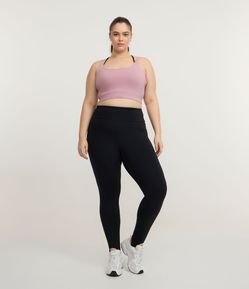 Calça Legging Esportiva com Tecnologia Dry e Pezinho Curve & Plus Size