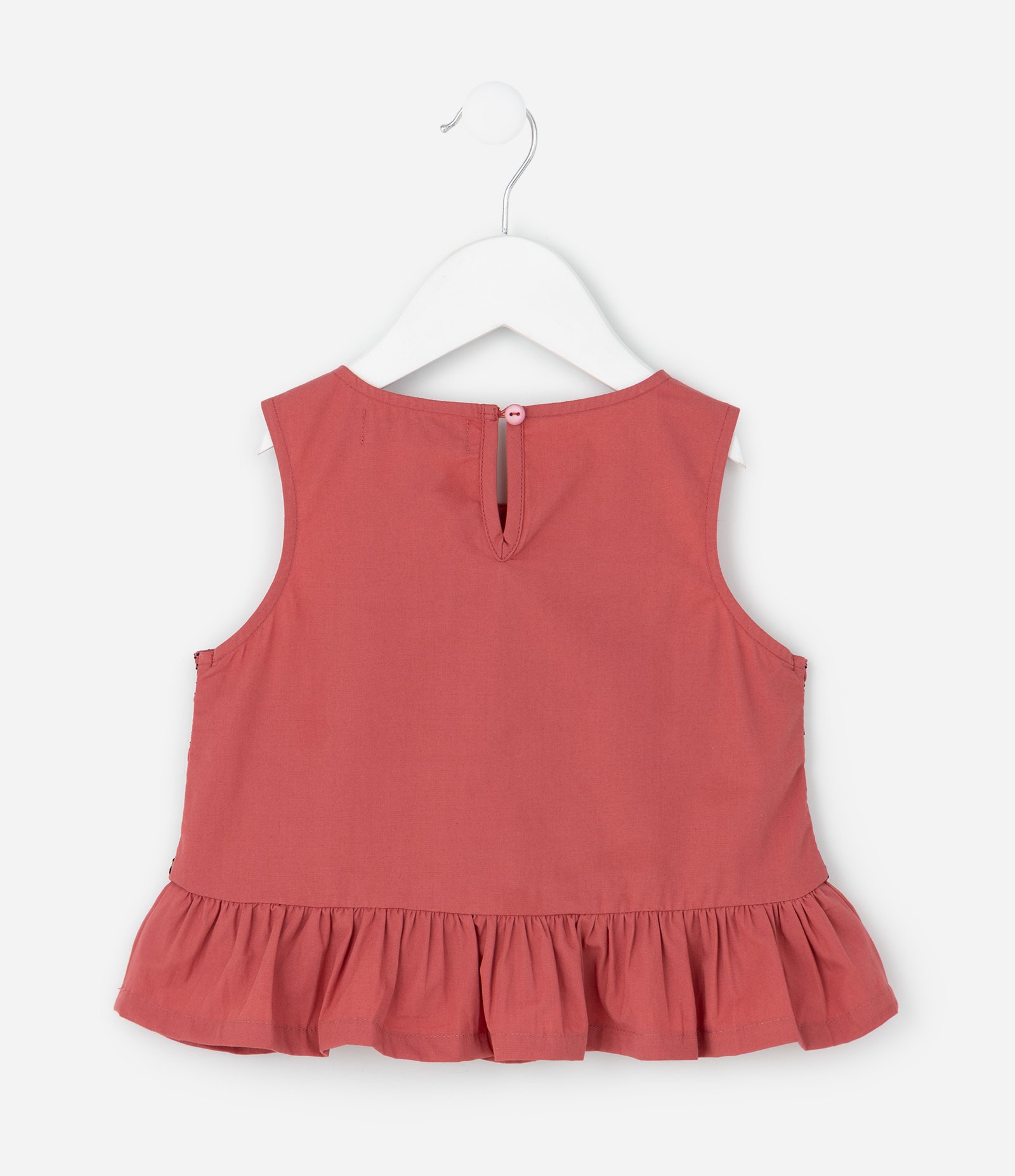 Conjunto Infantil Regata e Calça Wide Leg – Tam 1 a 6 Anos Rosé 3