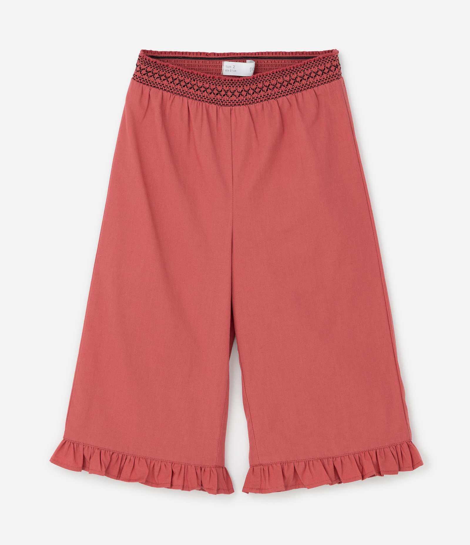 Conjunto Infantil Regata e Calça Wide Leg – Tam 1 a 6 Anos Rosé 4
