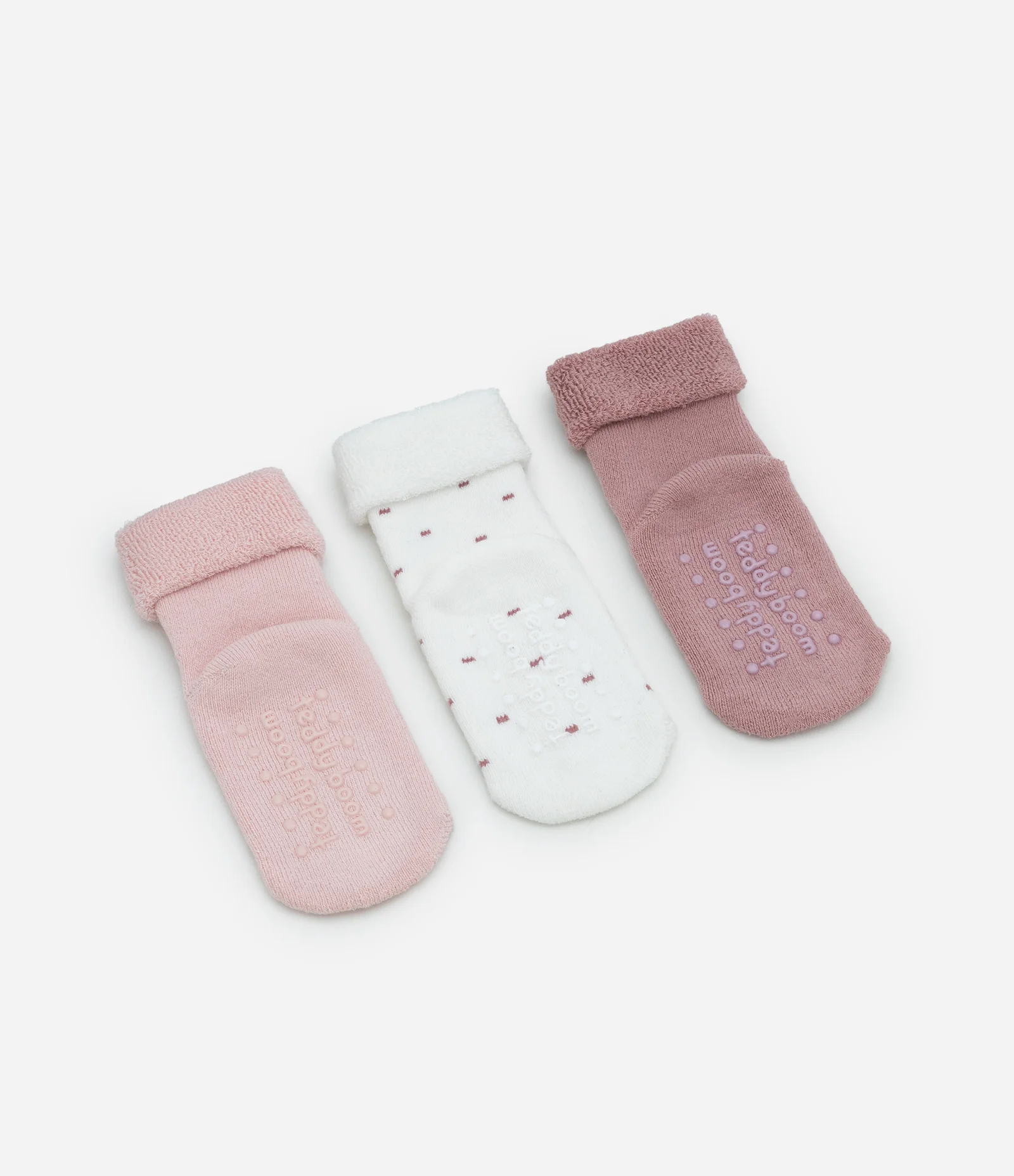 Kit 03 Meias Infantis com Estampa Poá – Tam RN a 12 Meses Sortido 2