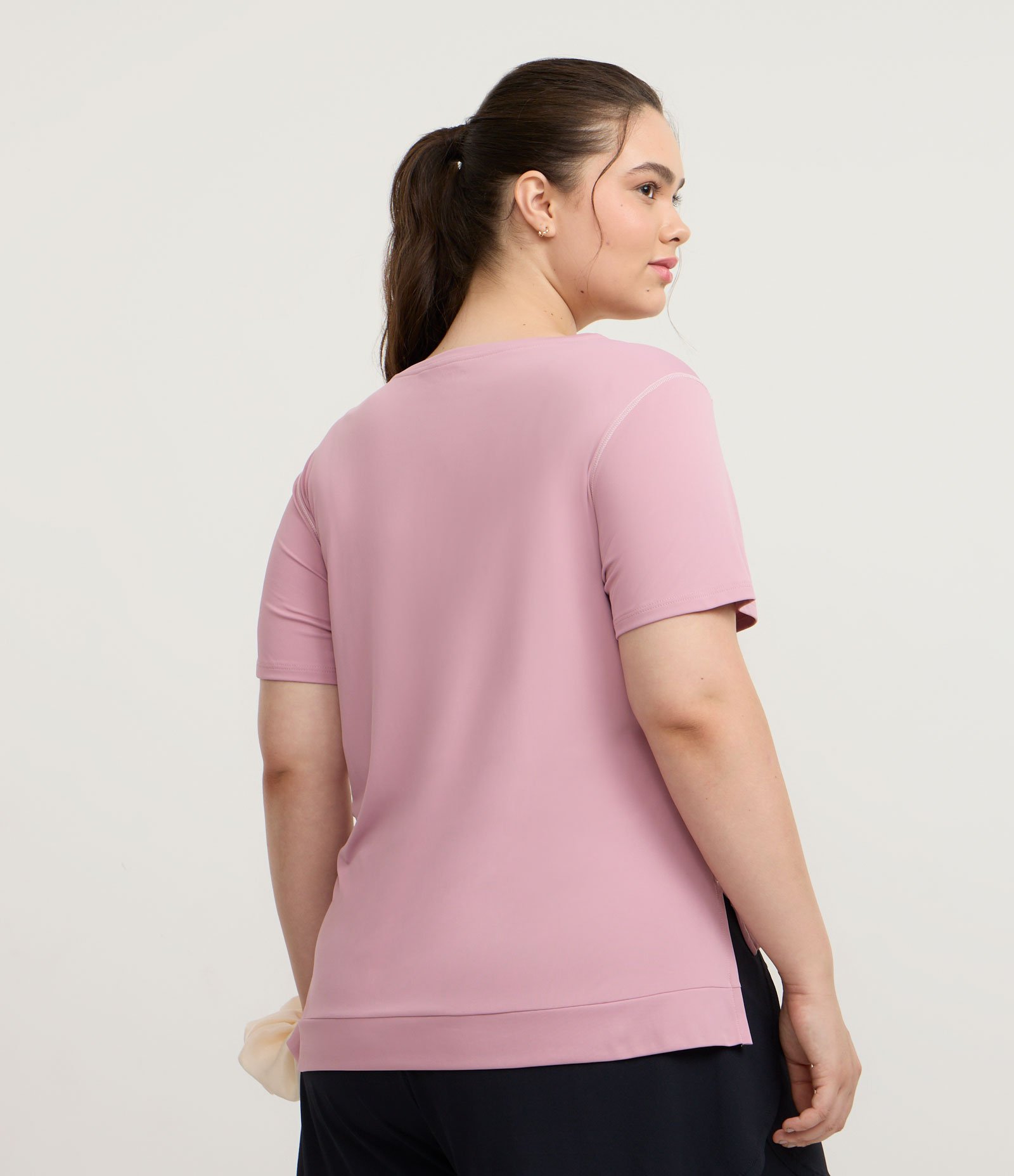 Camiseta Mullet Esportiva com Tecnologia Dry Curve & Plus Size Lilás 2