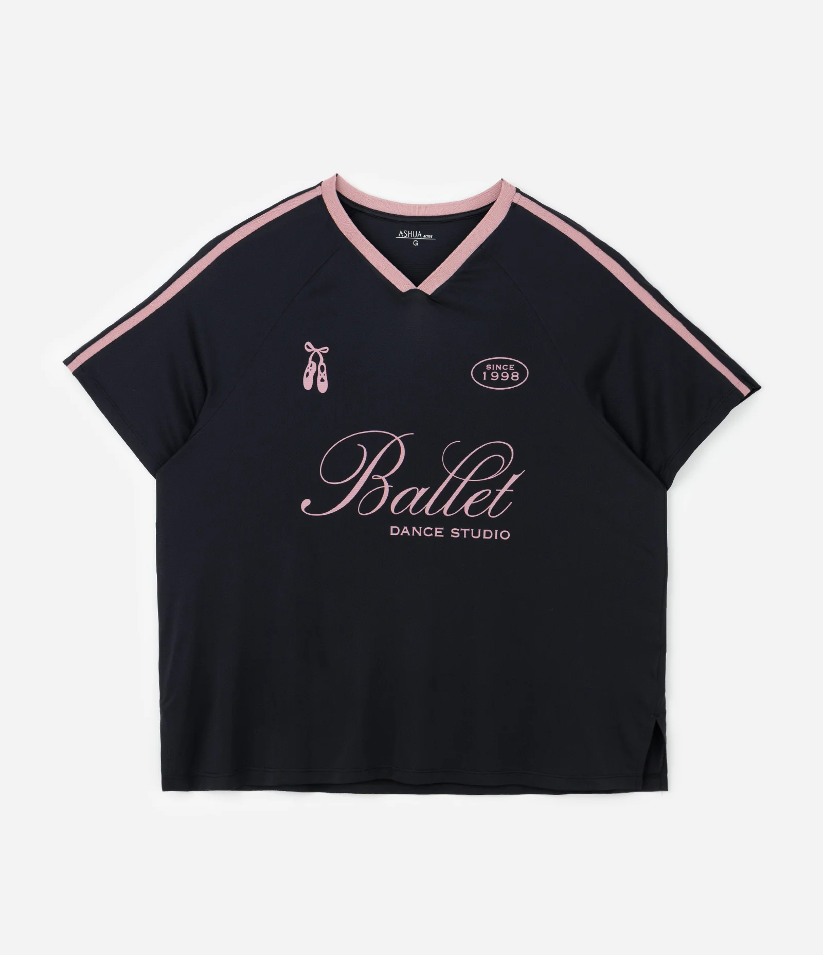 Camiseta Esportiva Oversized com Tecnologia Dry Curve & Plus Size Preto 1