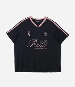 Camiseta Esportiva Oversized com Tecnologia Dry Curve & Plus Size