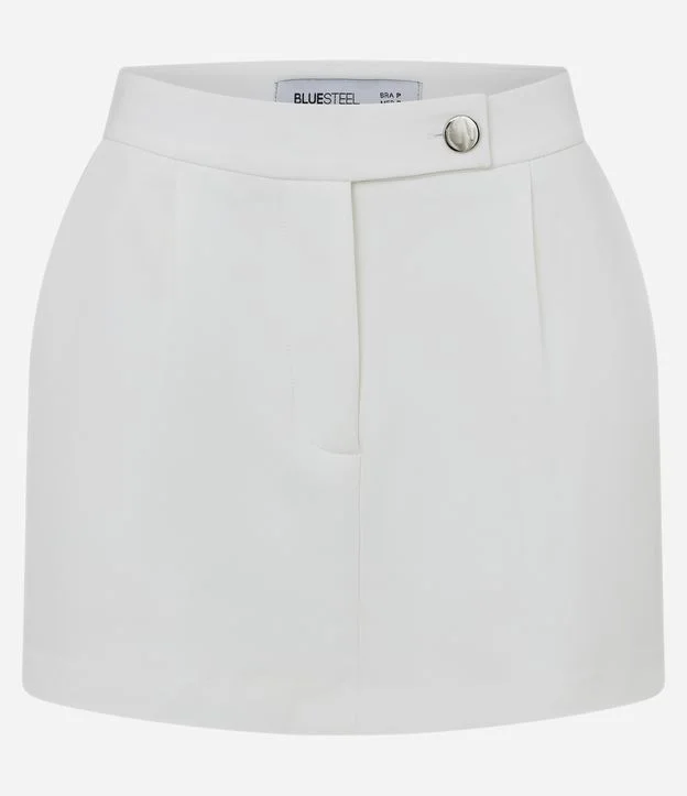 Short Saia Alfaiatado com Cós Marcado