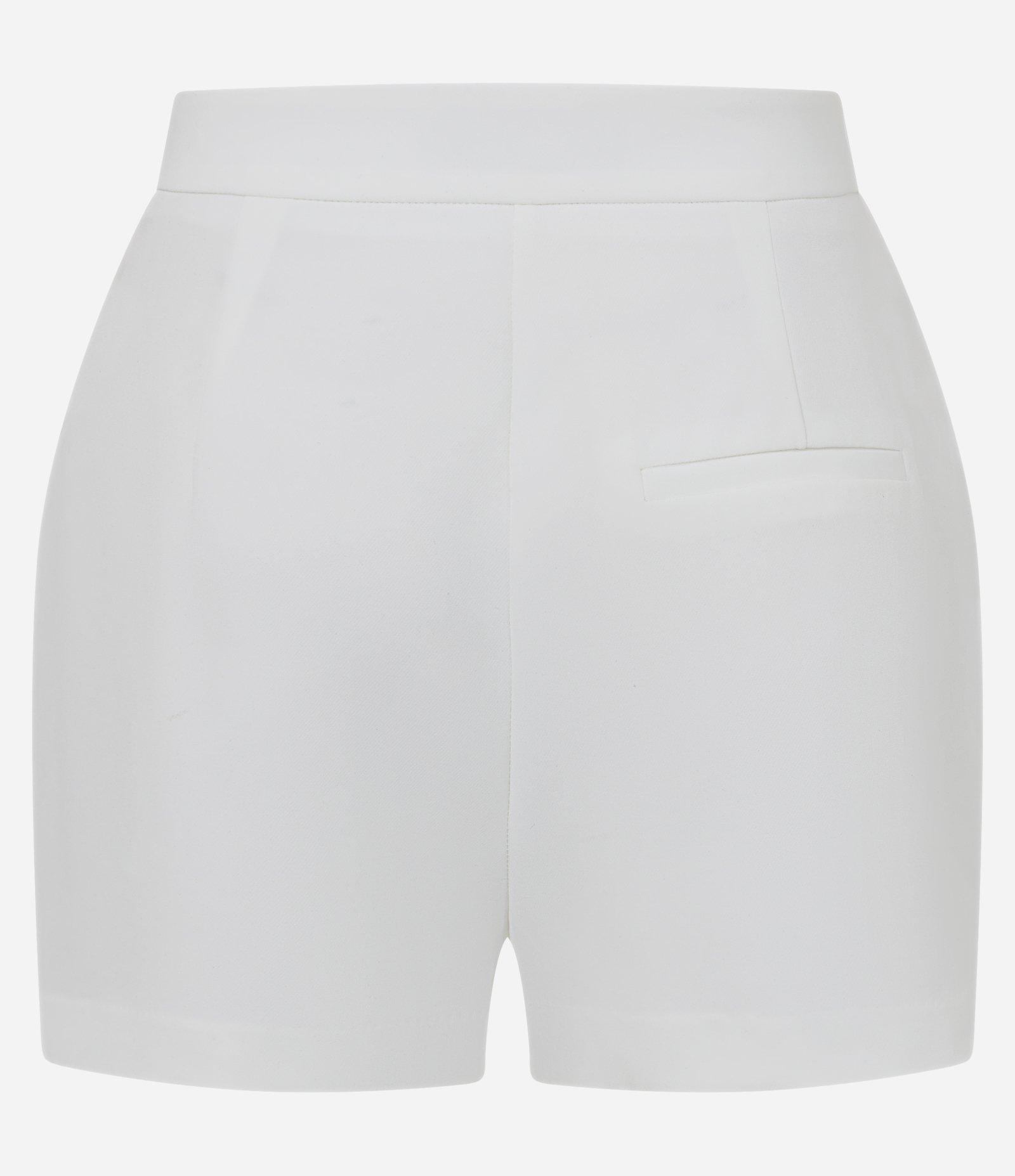 Short Saia Alfaiatado com Cós Marcado Branco 2