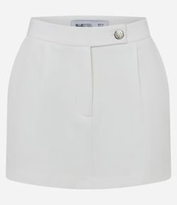 Short Saia Alfaiatado com Cós Marcado