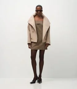 Vestido Curto Tomara que Caia Alfaiatado com Estampa Xadrez