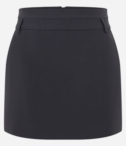 Short Saia Alfaiatado com Passadores e Fechamento Posterior