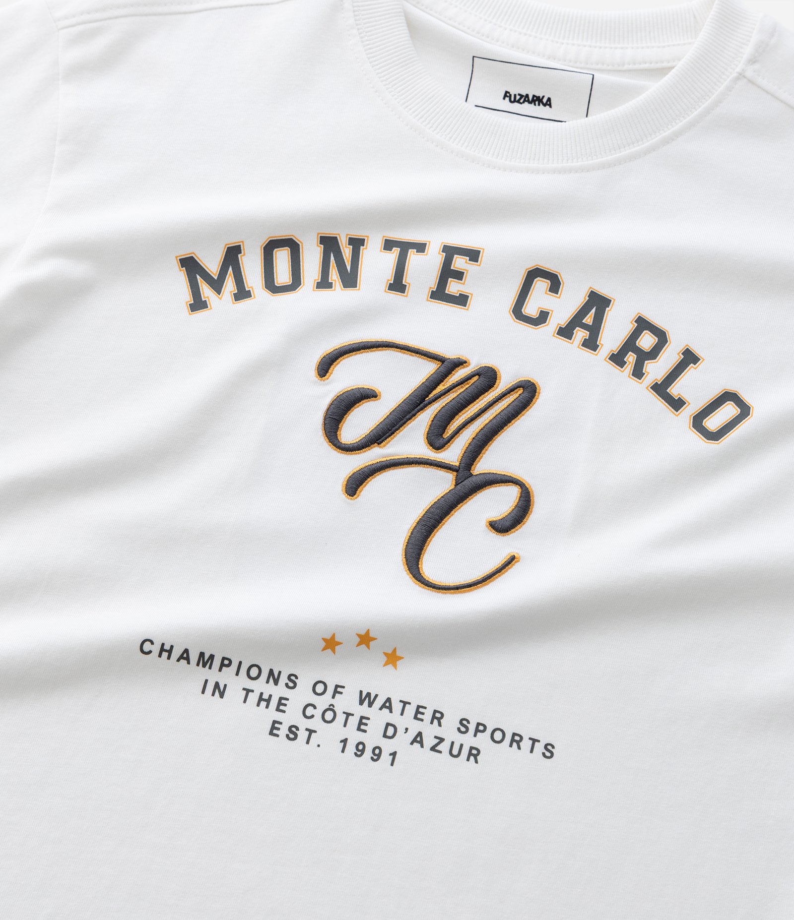 Camiseta Infantil com Lettering Monte Carlo – Tam 5 a 14 Anos Branco 5