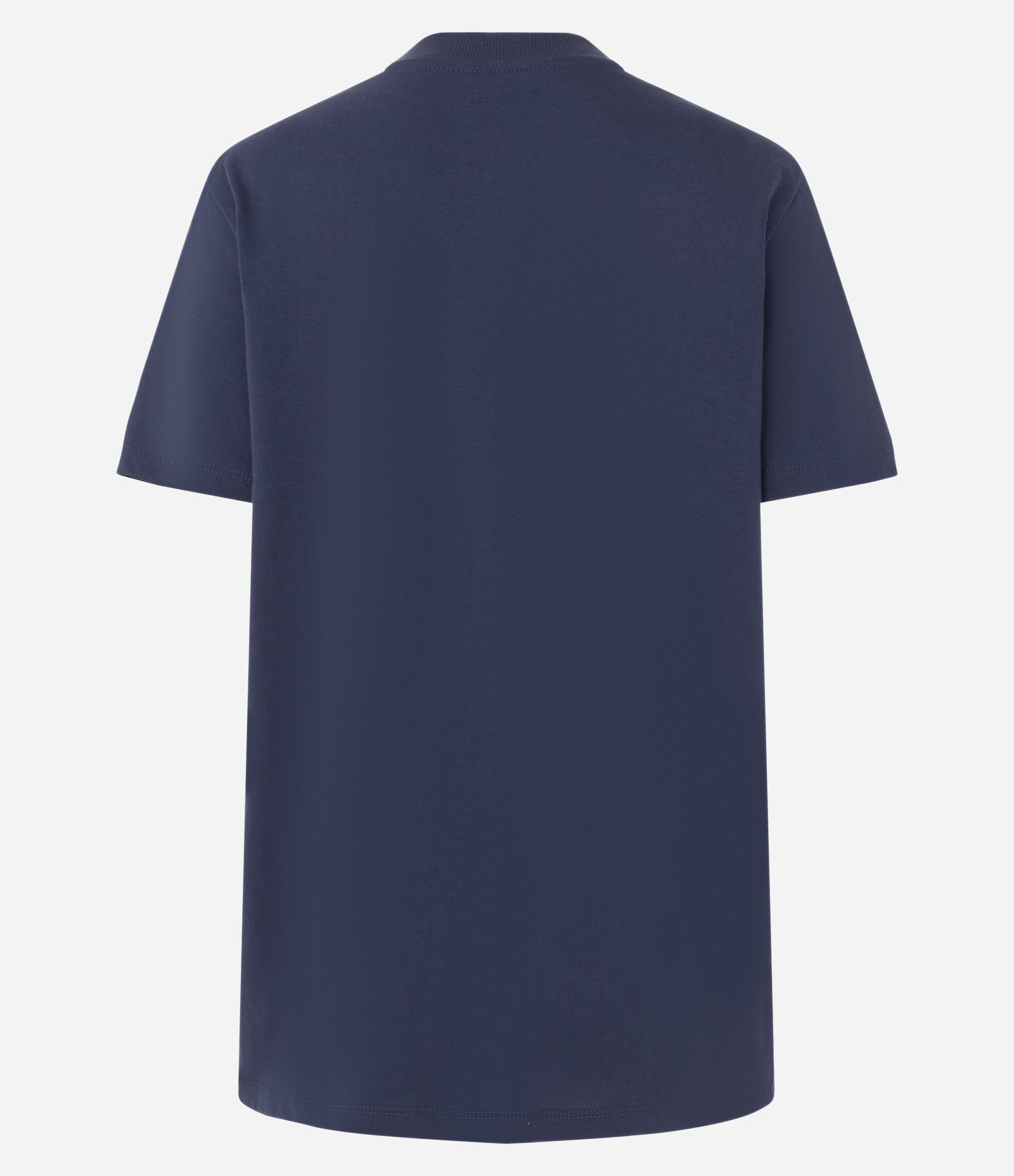 Camiseta Alongada em Algodão com Estampa de Urso Fitness Azul Marinho 5