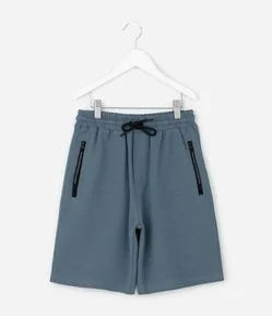Bermuda Infantil com Zíper nos Bolsos – Tam 5 a 14 Anos