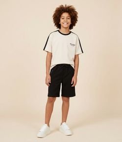 Bermuda Infantil com Zíper nos Bolsos – Tam 5 a 14 Anos