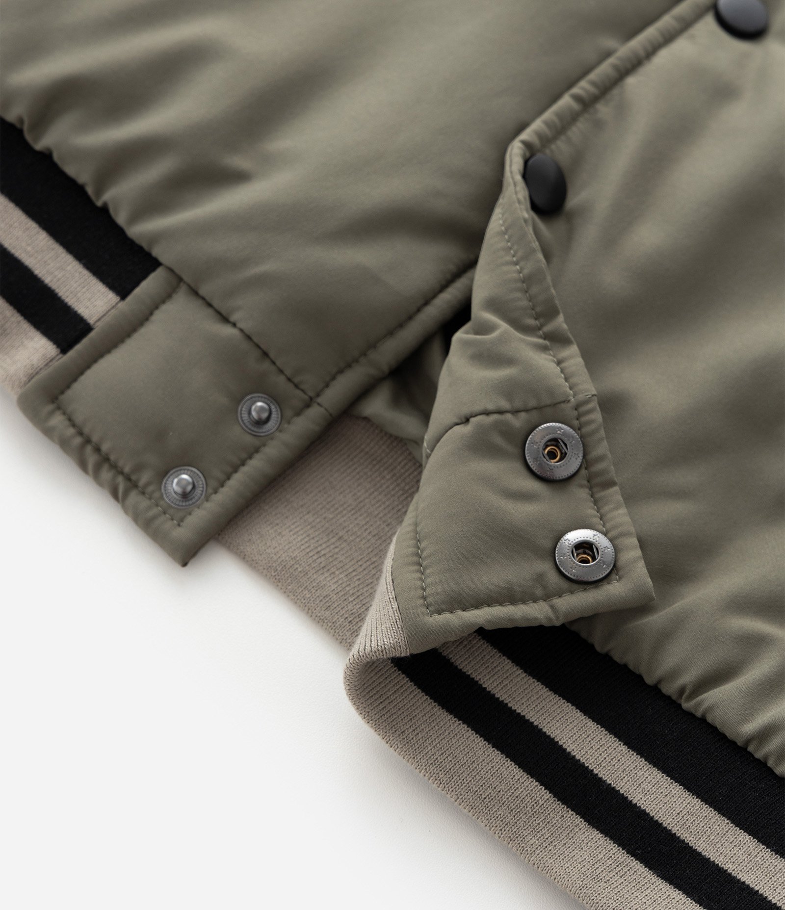 Jaqueta Infantil Bomber College com Bordado – Tam 5 a 14 Anos Verde Militar 6
