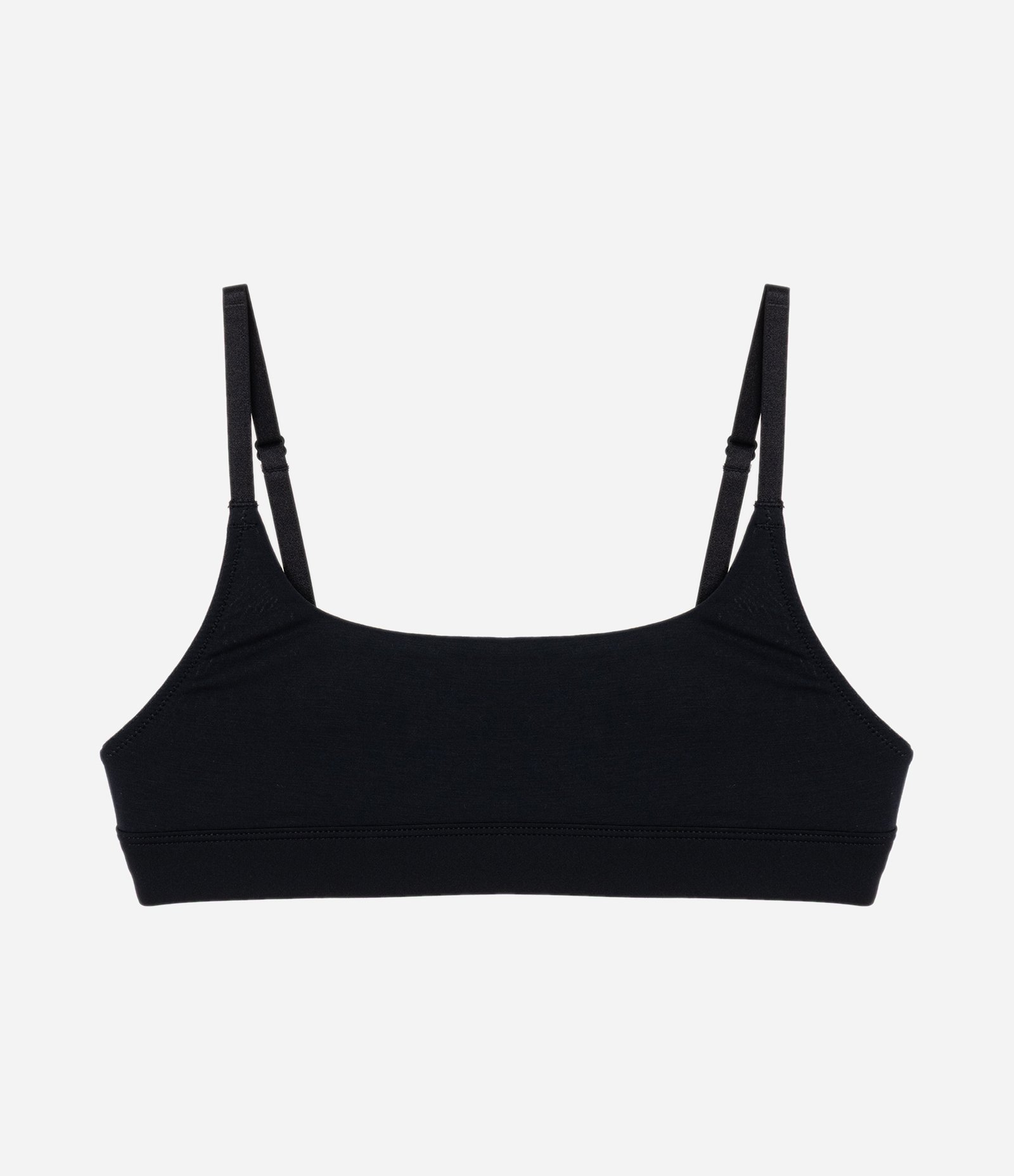 Sutiã Top em Modal Satin e sem Bojo Preto 5