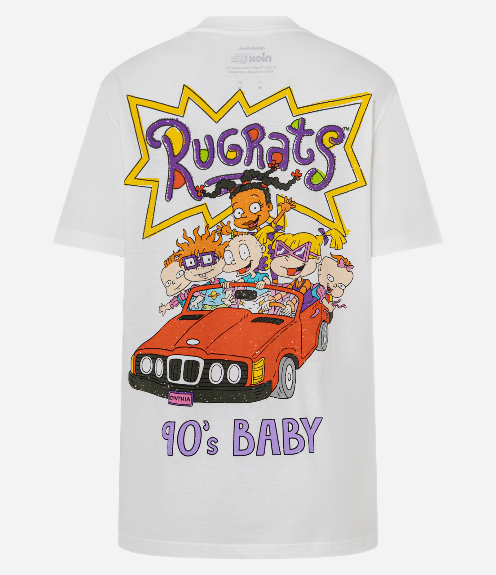 Camiseta T-shirt com Estampa Rugrats 90s Baby Branco 5