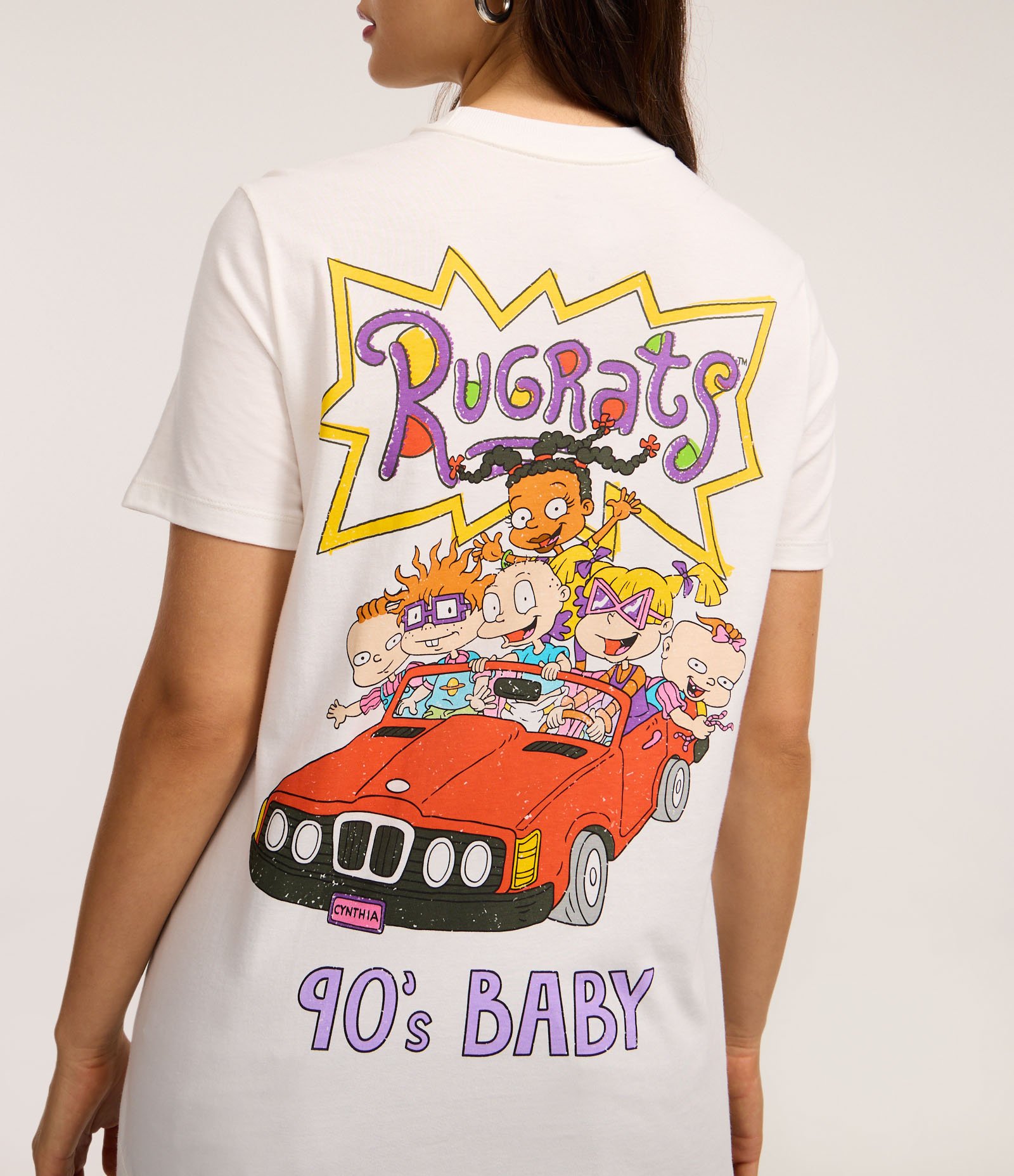 Camiseta T-shirt com Estampa Rugrats 90s Baby Branco 3