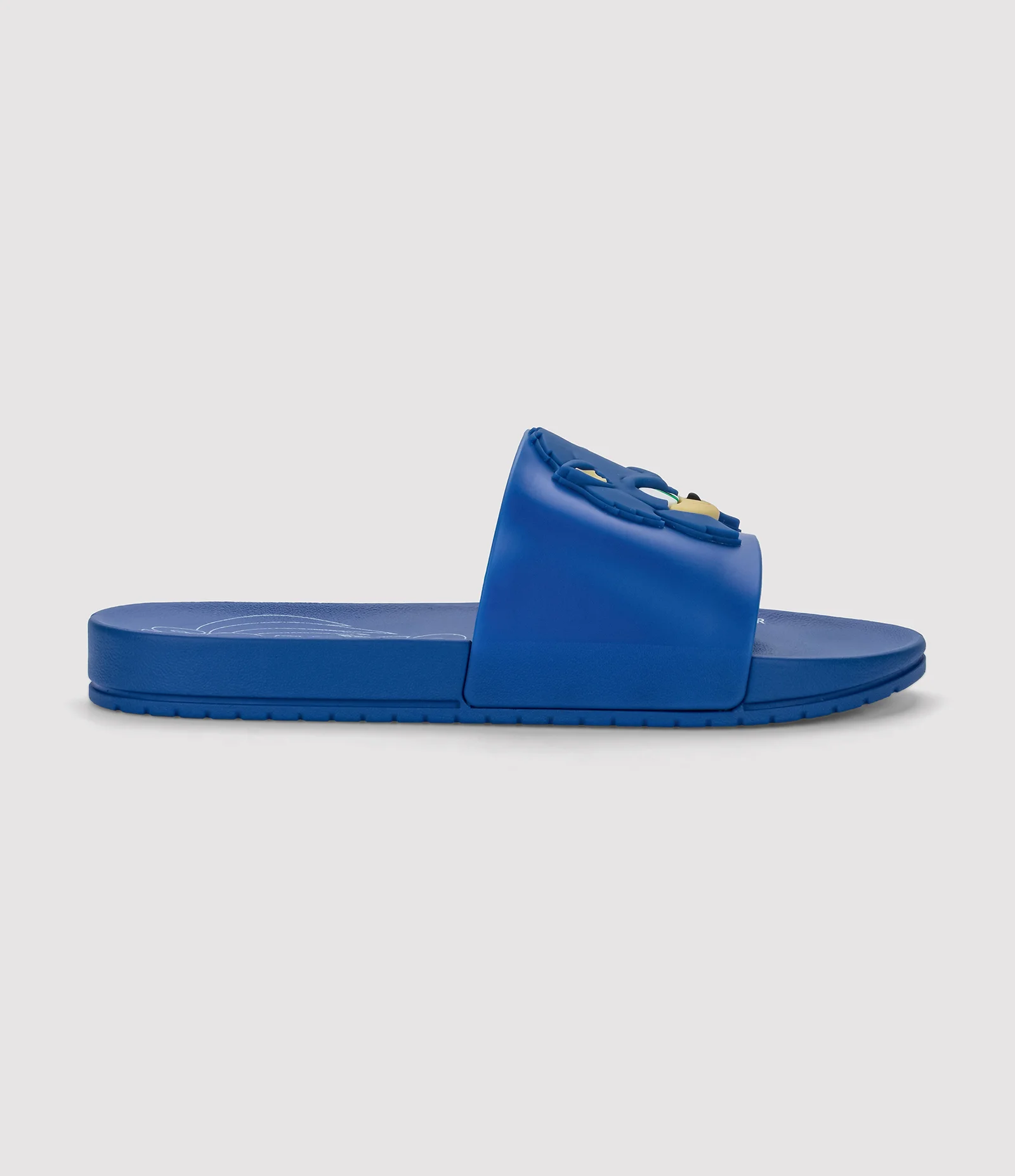 Chinelo Slide Infantil com Patch do Sonic - Tam 23/24 ao 37 Azul 2